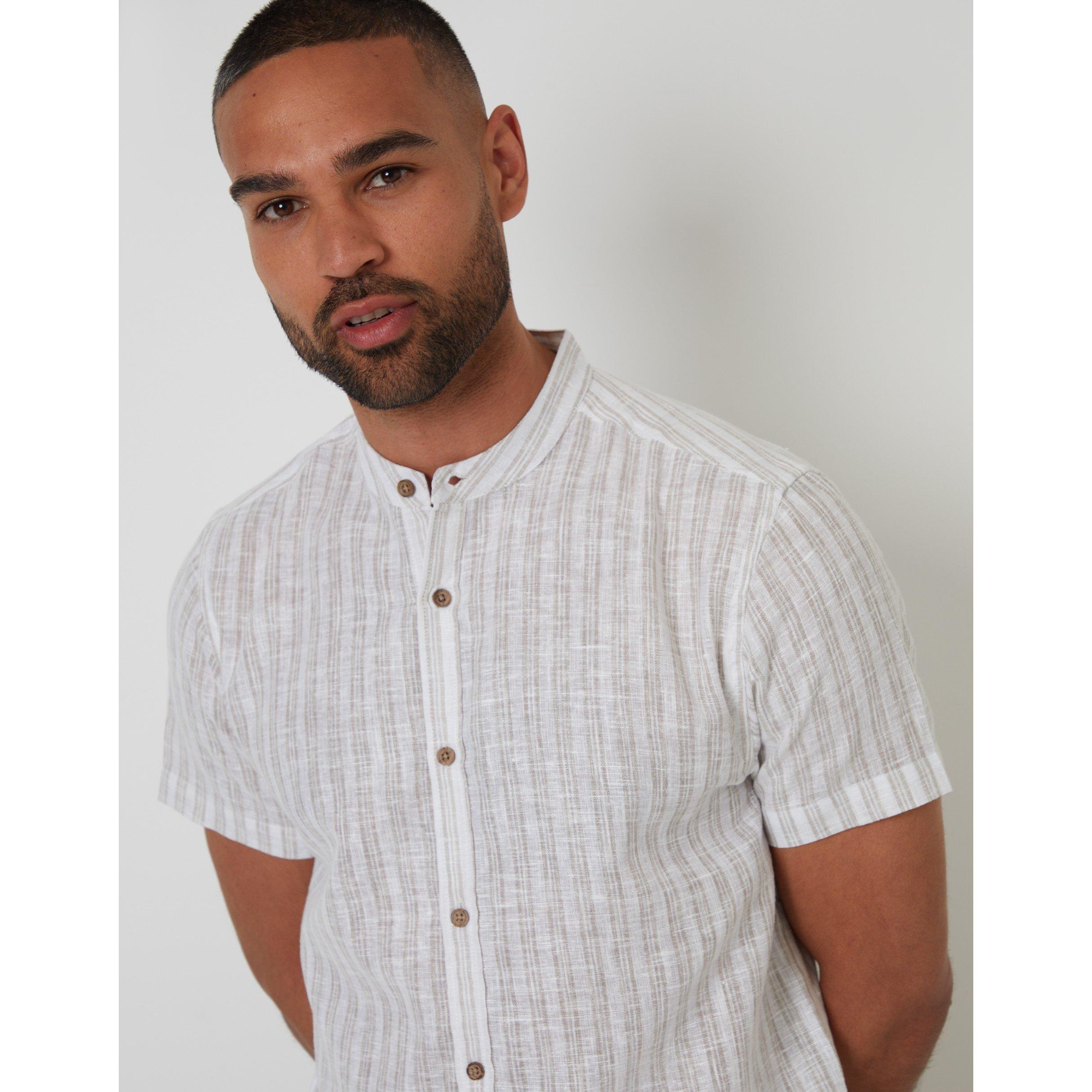  Natural - Threadbare - Papa Short-Sleeve Patterned Shirt - 4