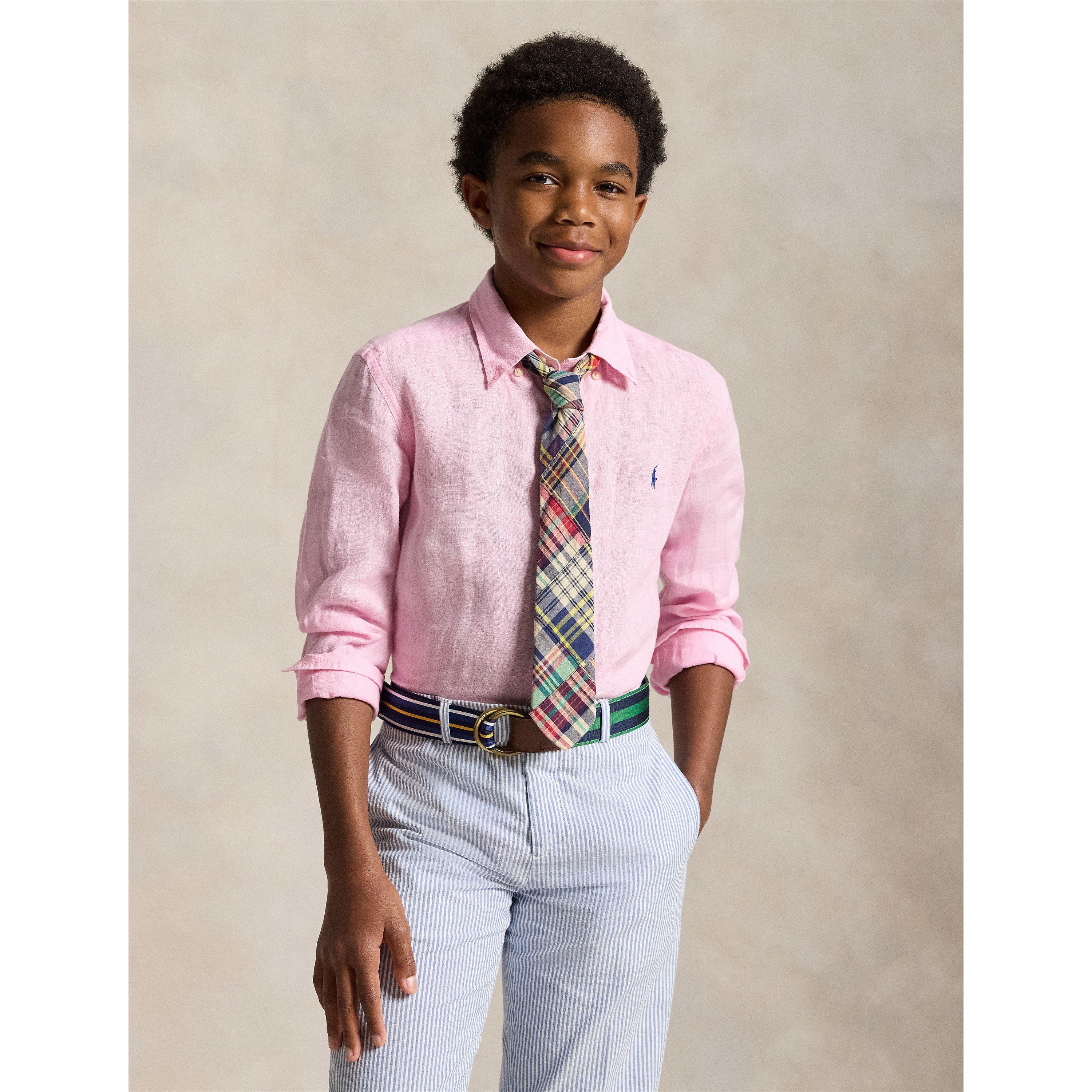 Carmel Pink - Polo Ralph Lauren - Long Sleeve Shirt Juniors - 3