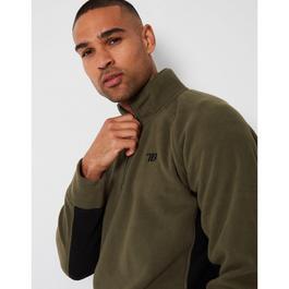 Threadbare Contrast Side Panel Fleece Top Mens