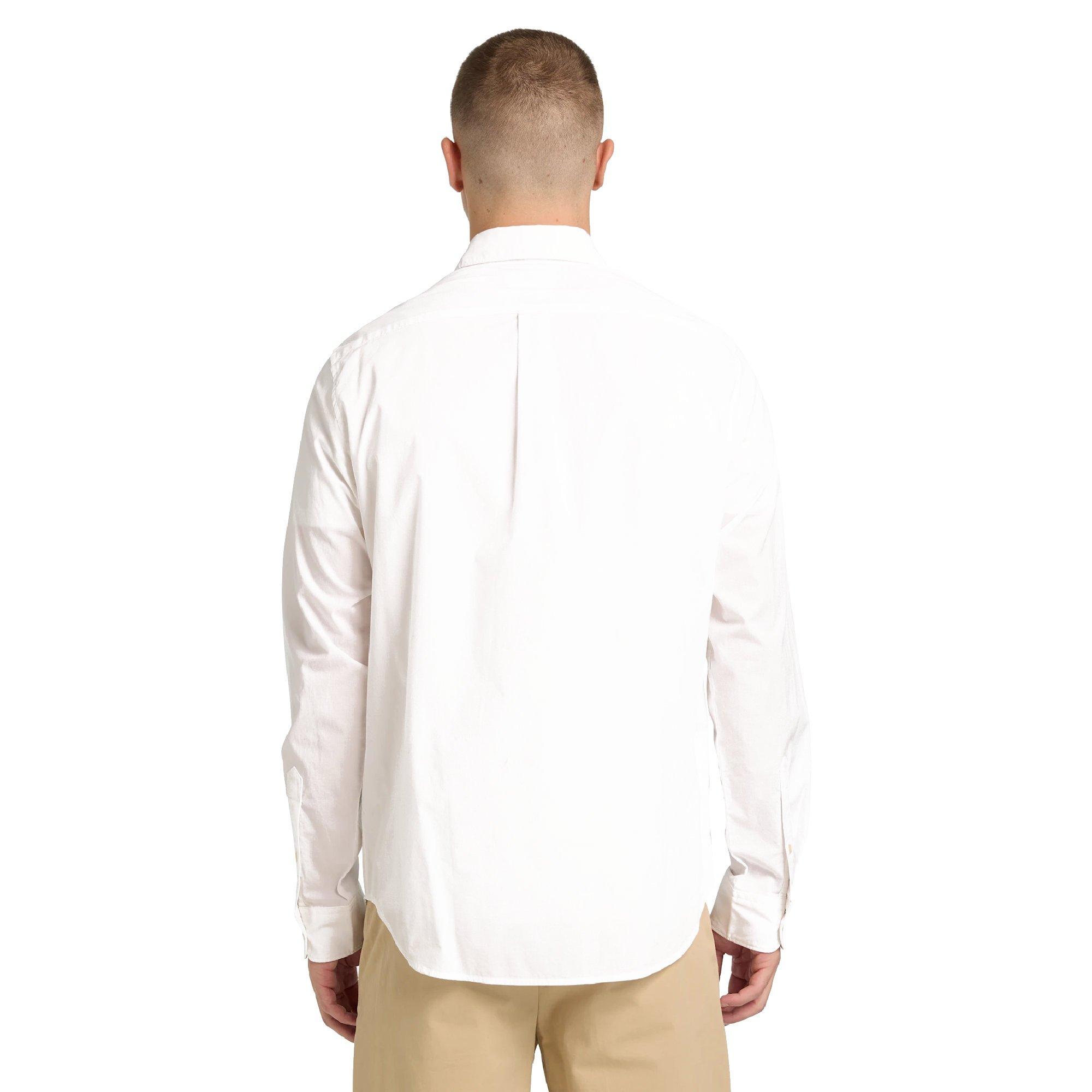 White - Timberland - Timberland Long Sleeve Stretch Poplin Shirt Bl - 4