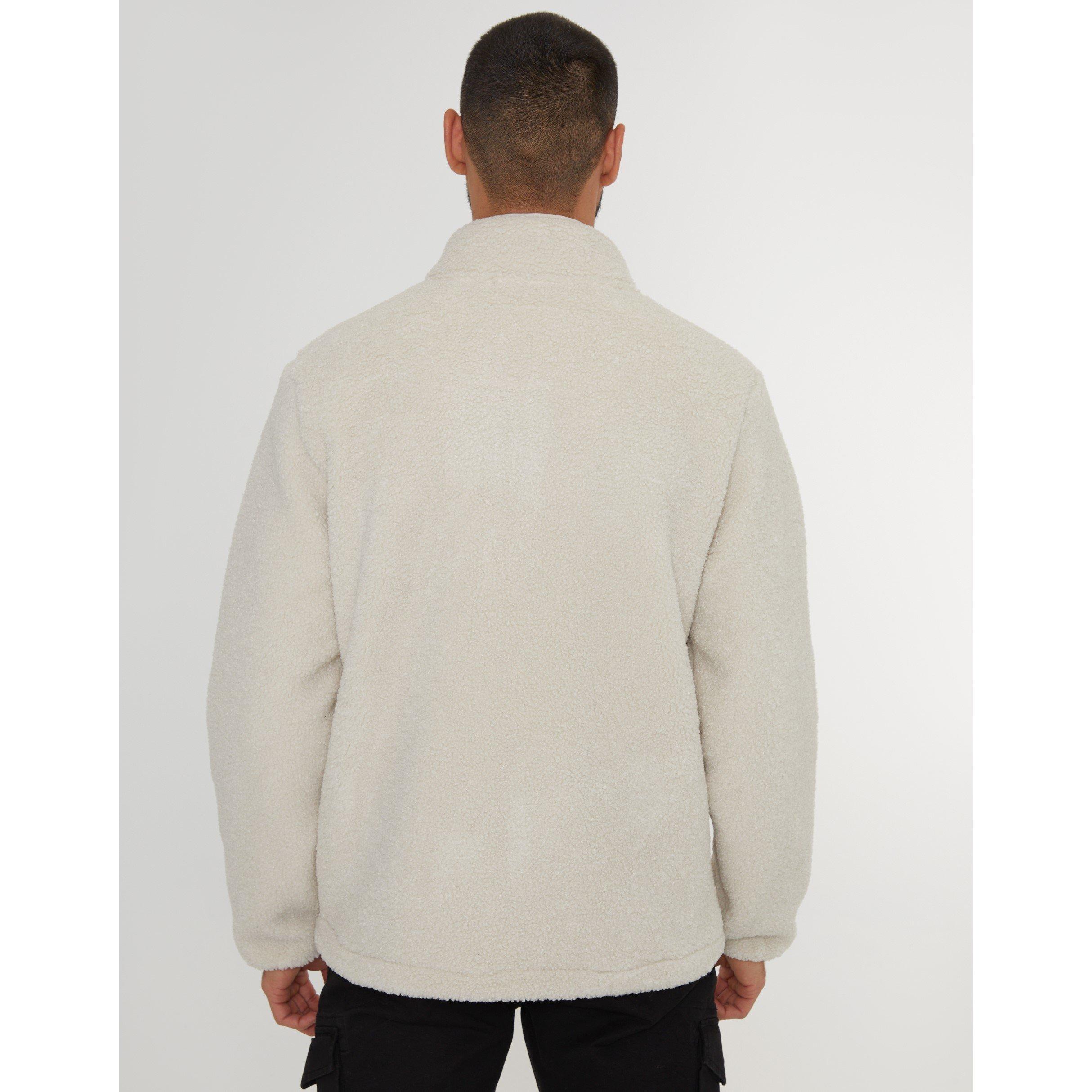 Ecru - Threadbare - Full Zip Borg Fleece - 3