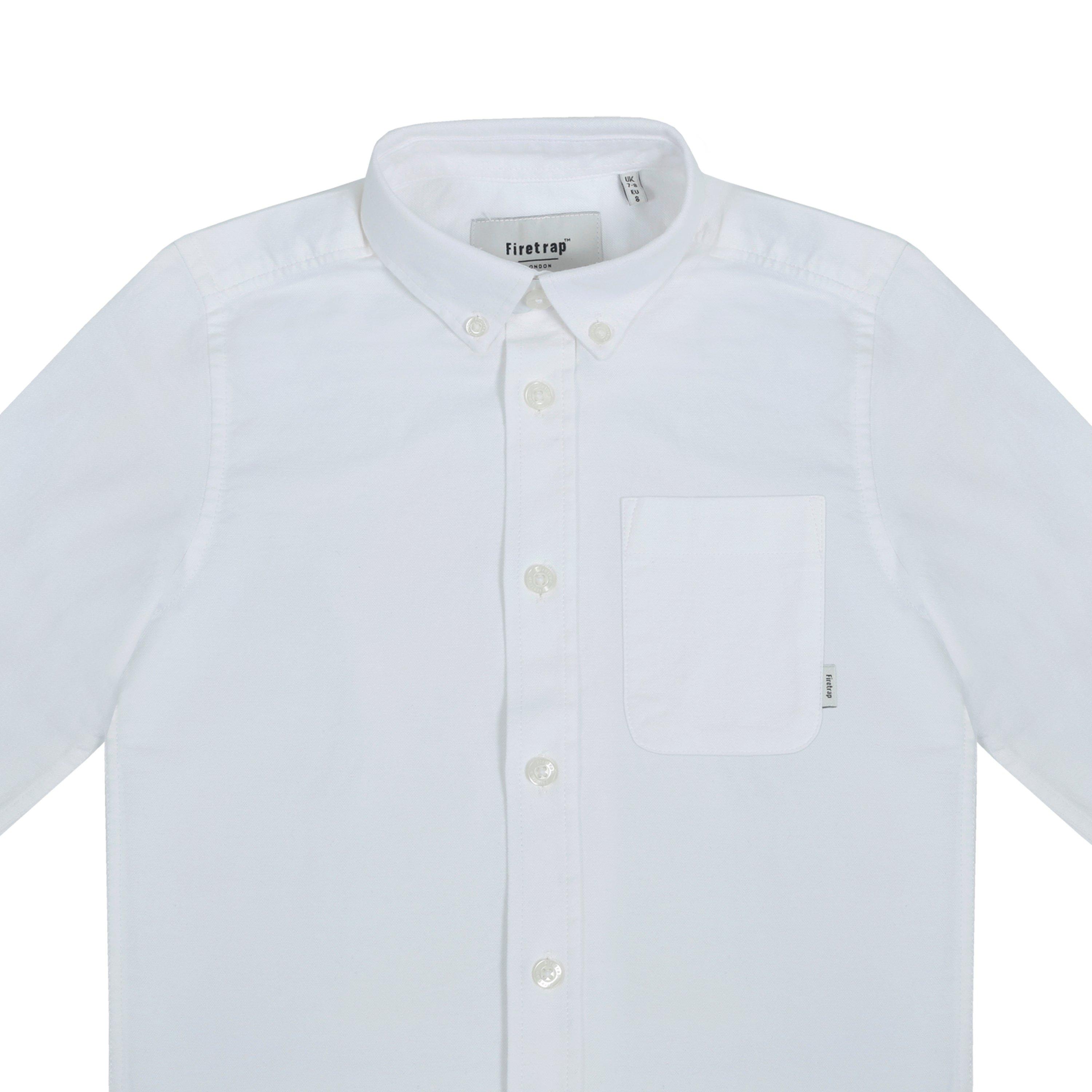 Blanc - Firetrap - Long-Sleeve Oxford Shirt - 3