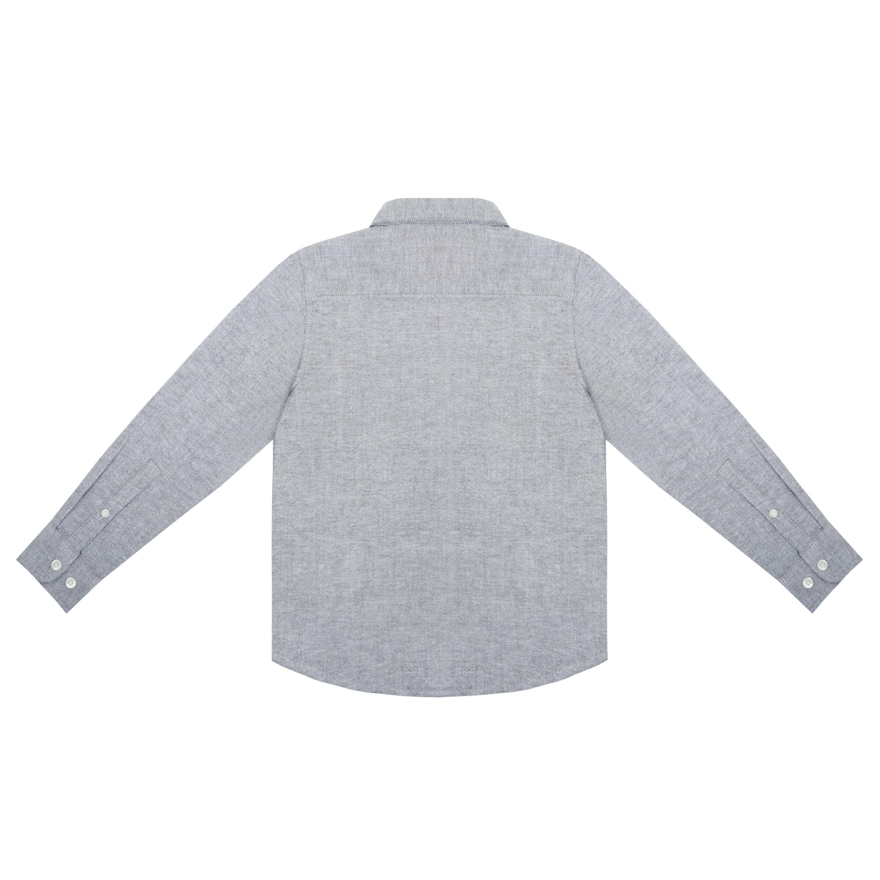 Grå - Firetrap - Long-Sleeve Oxford Shirt - 2