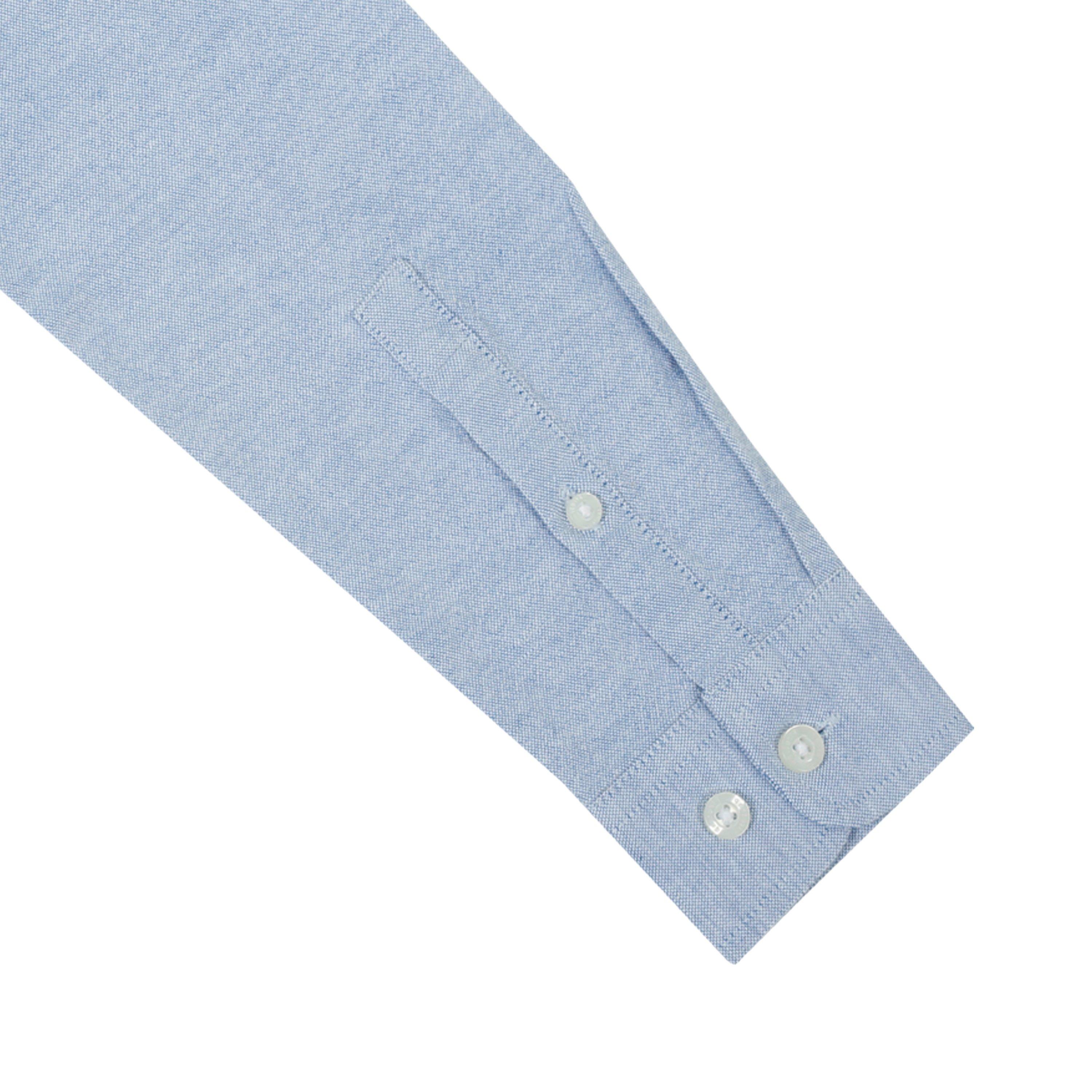 Blue Oxford - Firetrap - Long-Sleeve Oxford Shirt - 4