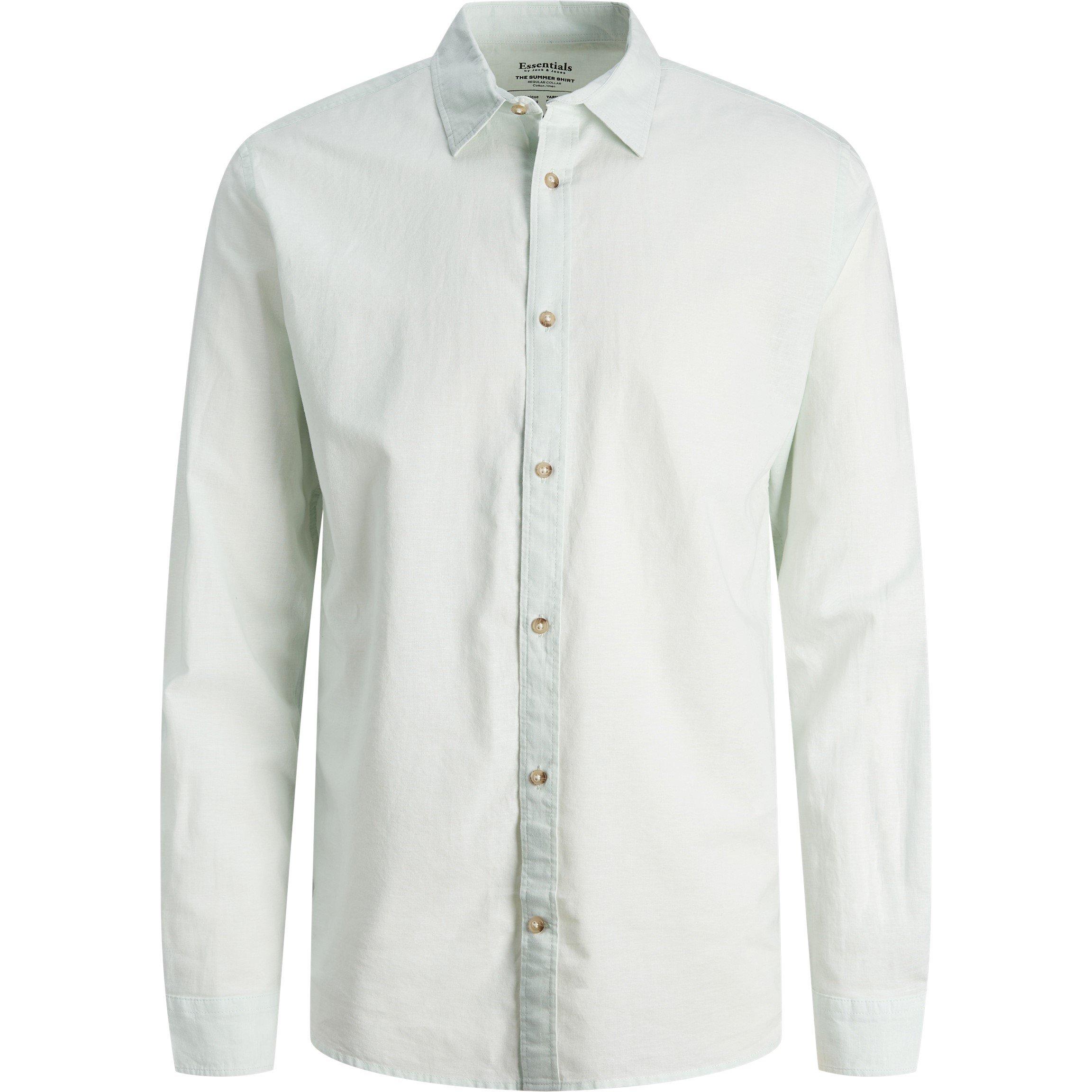 Soothing Sea - Jack and Jones - Men's JW Long-Sleeve Linen Shirt - 6