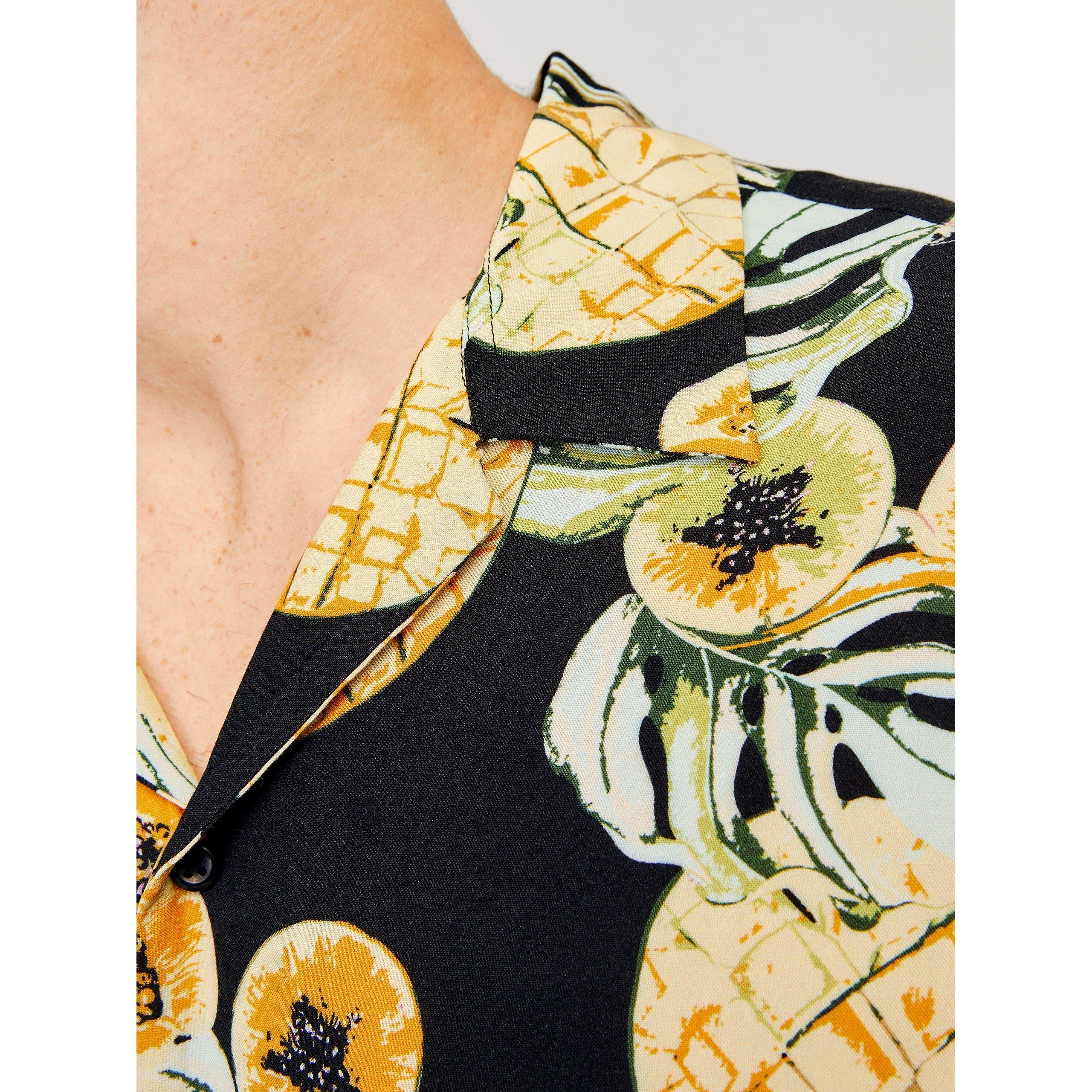 Black - Jack and Jones - Tampa Short-Sleeve Plain Shirt - 4