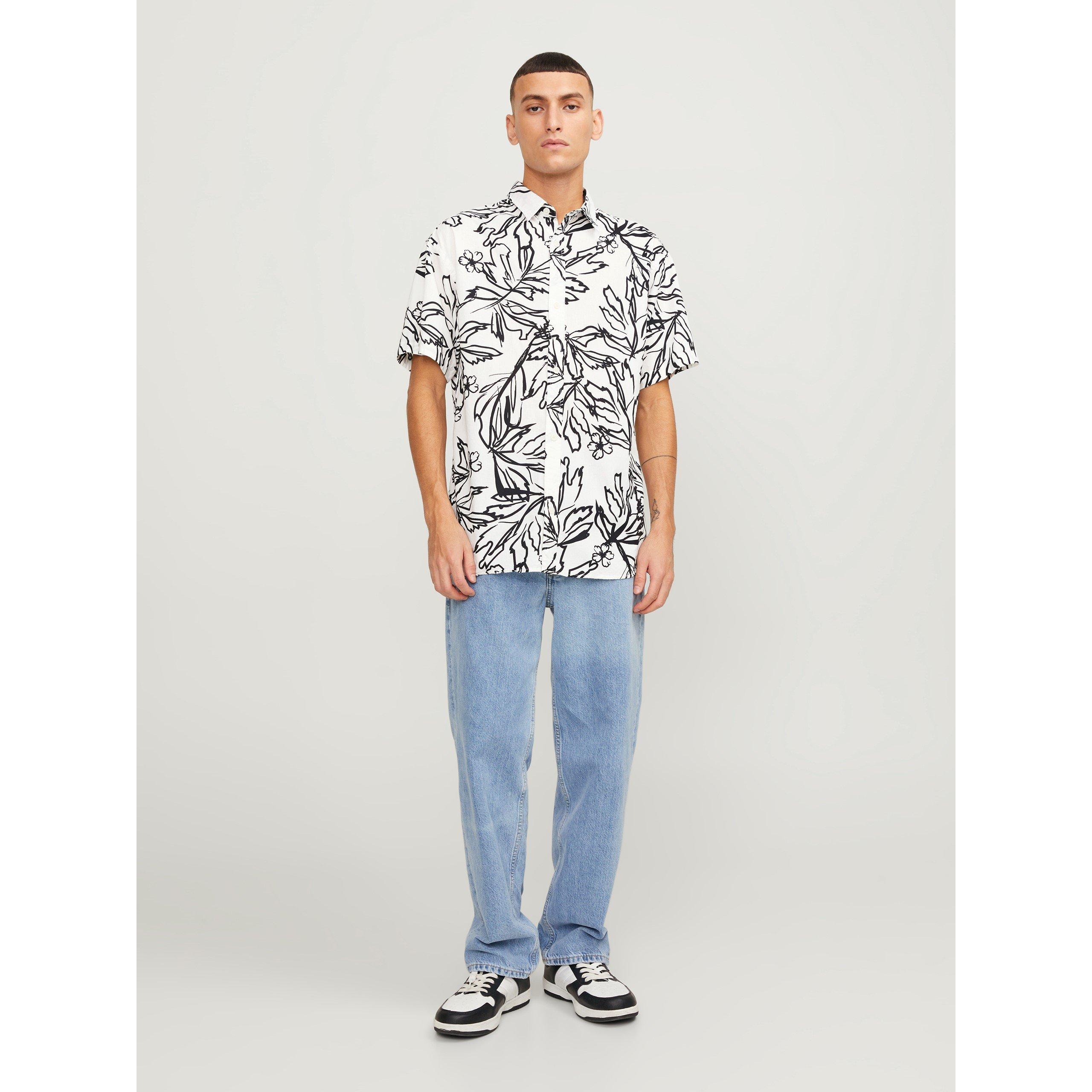 Cloud Dancer - Jack and Jones - Men's All Over Print Short-Sleeve Shirt - 2