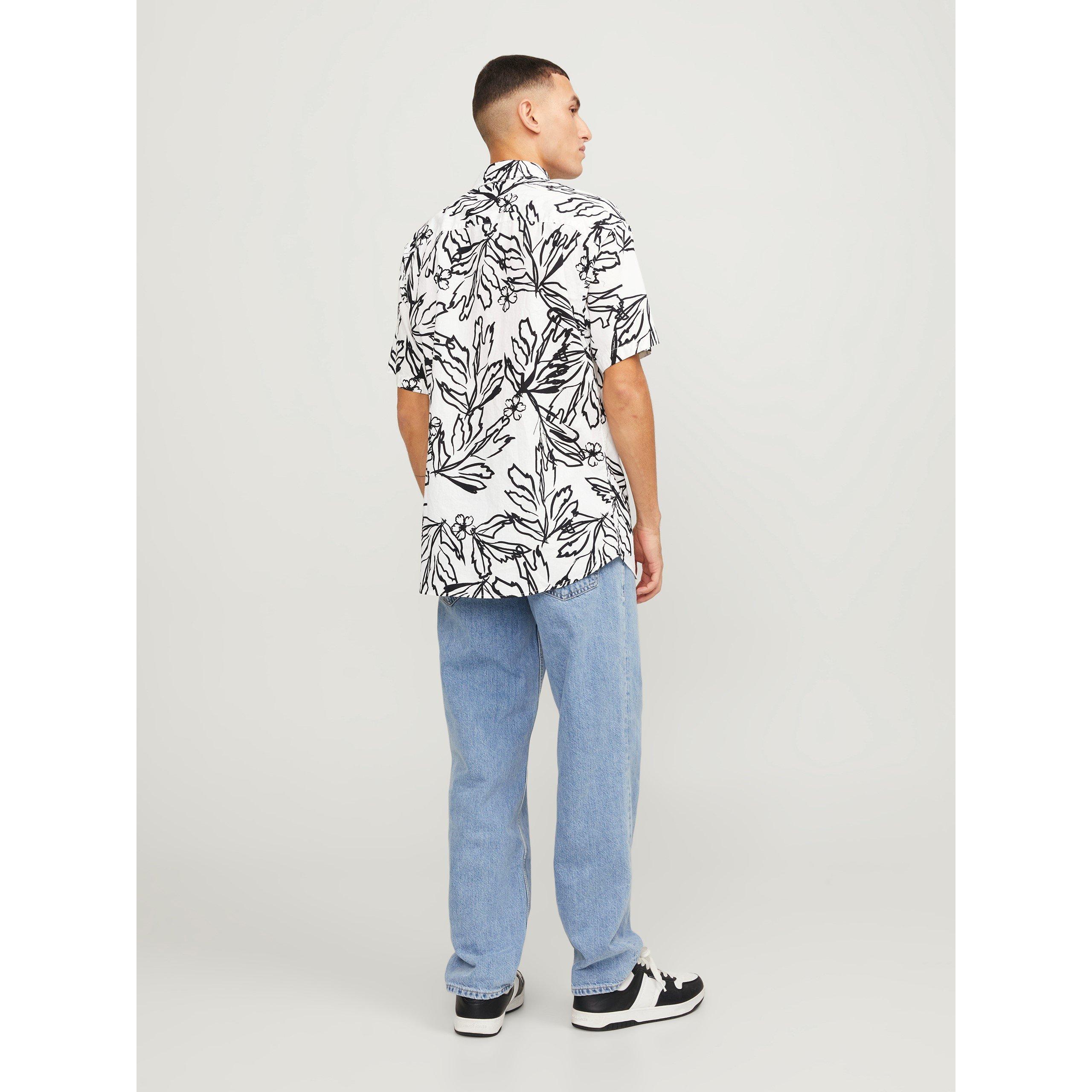 Cloud Dancer - Jack and Jones - Men's All Over Print Short-Sleeve Shirt - 3