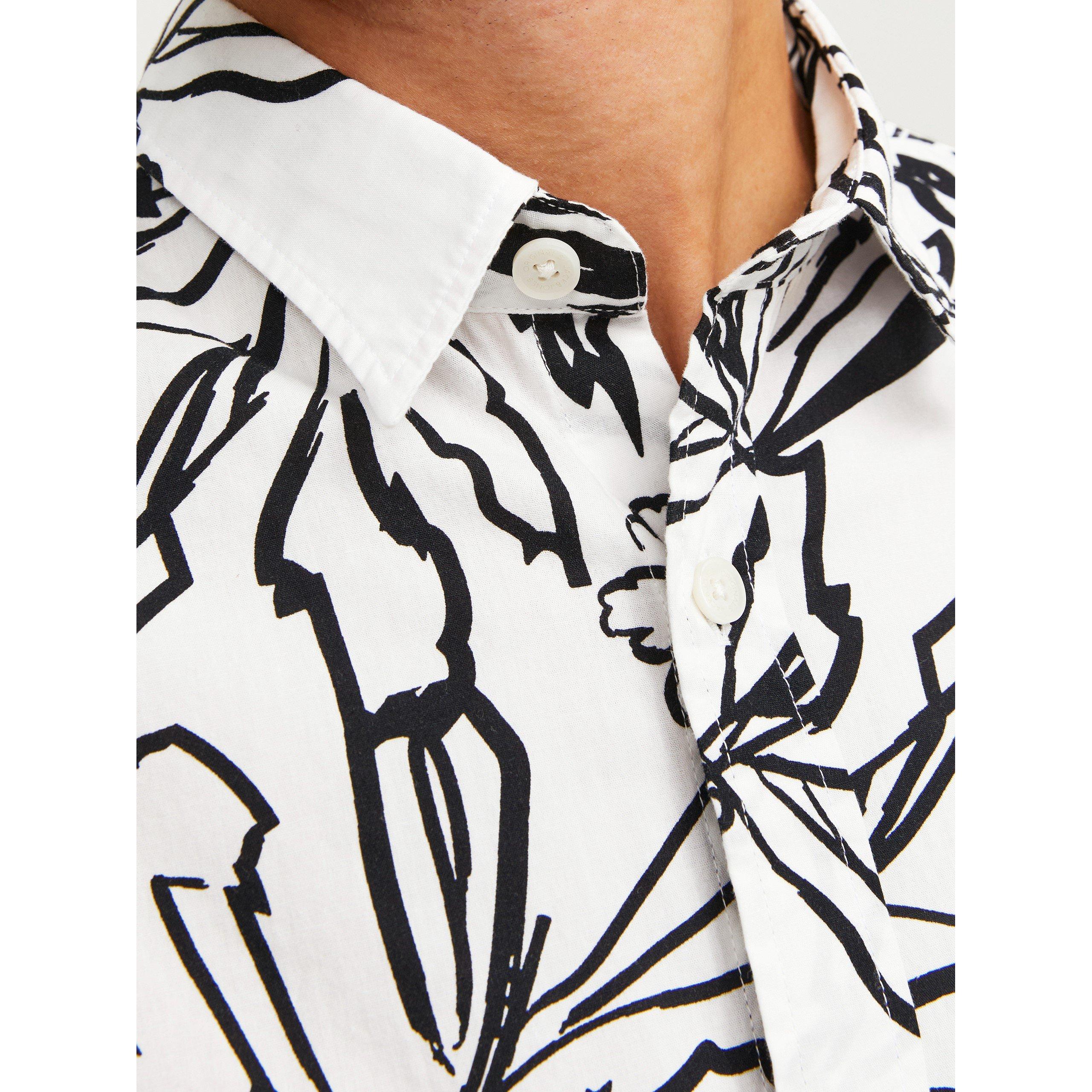 Cloud Dancer - Jack and Jones - Men's All Over Print Short-Sleeve Shirt - 5