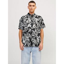 Jack and Jones JJ Short Sleeve AOP Shirt Mens