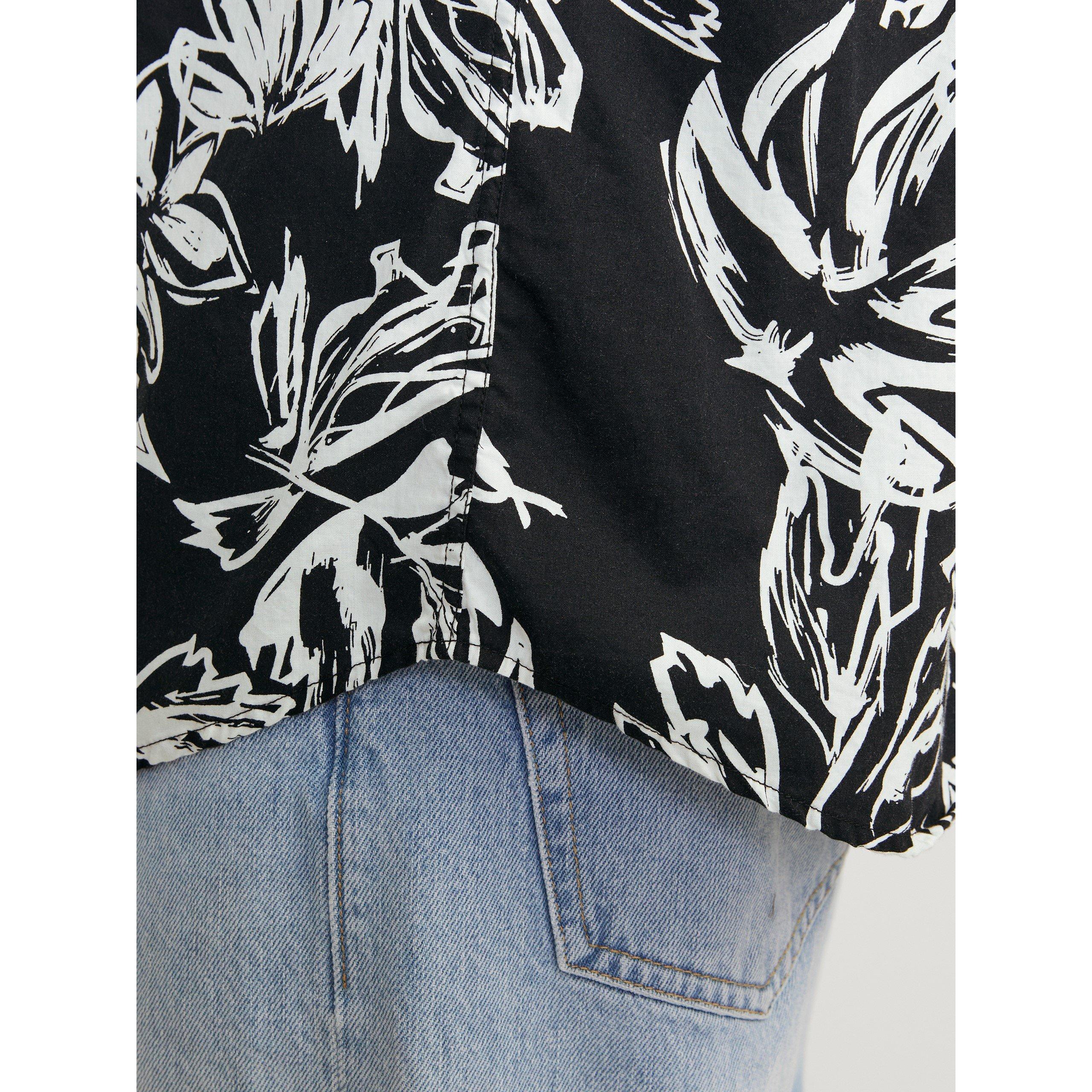 Black - Jack and Jones - All Over Print Short-Sleeve Shirt - 5