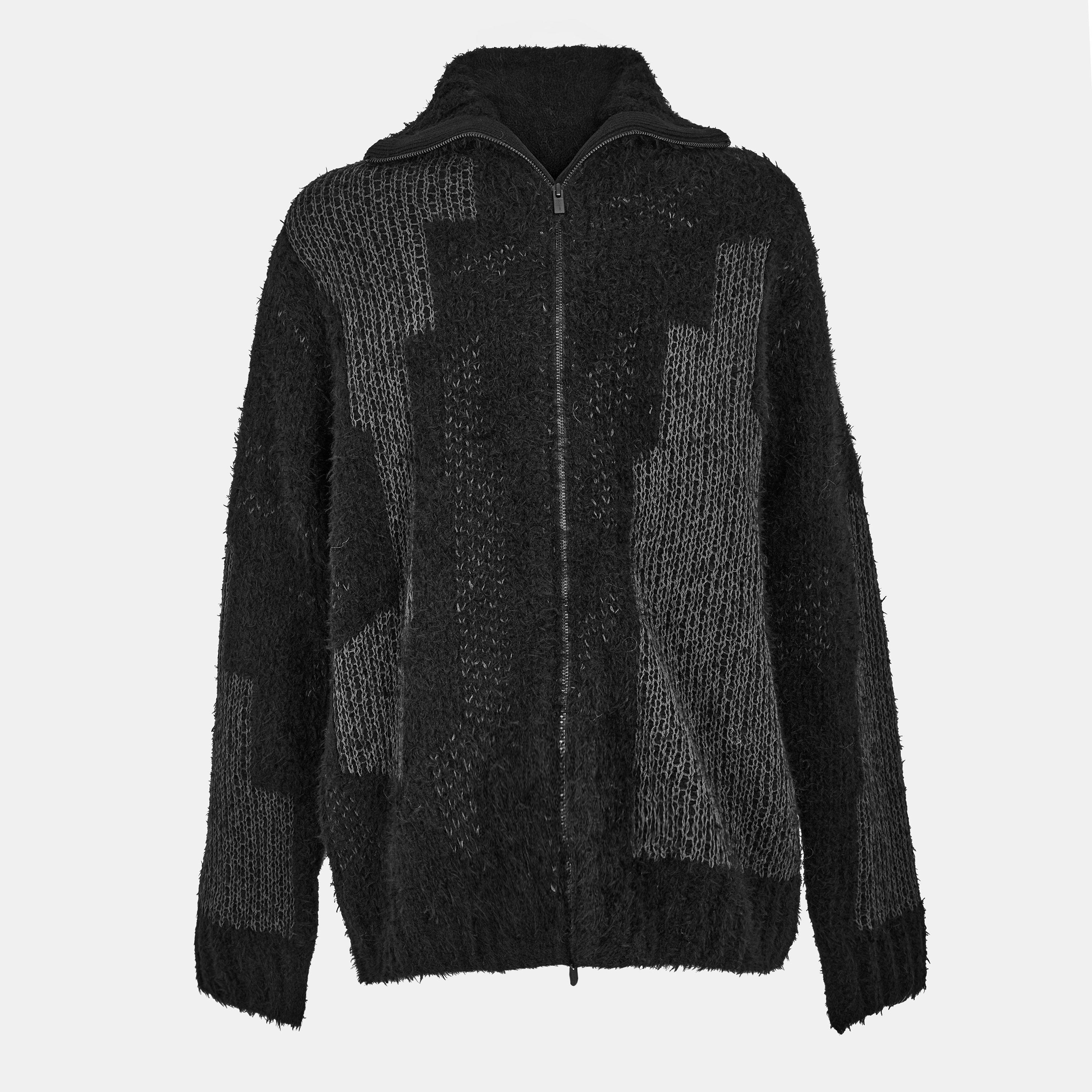 Charcoal - Yohji Yamamoto - Men's Full Zip Fleece - 1