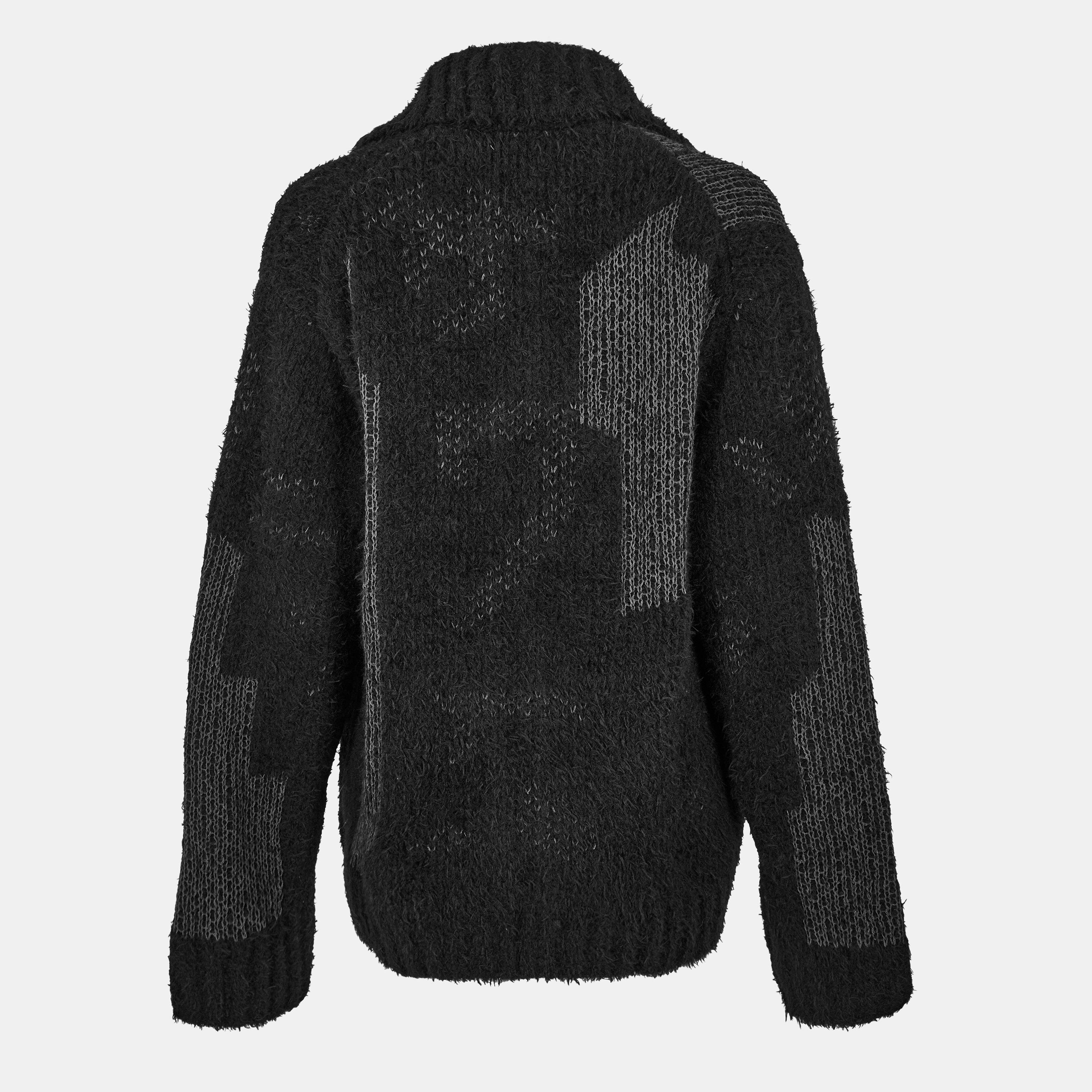 Charcoal - Yohji Yamamoto - Men's Full Zip Fleece - 2