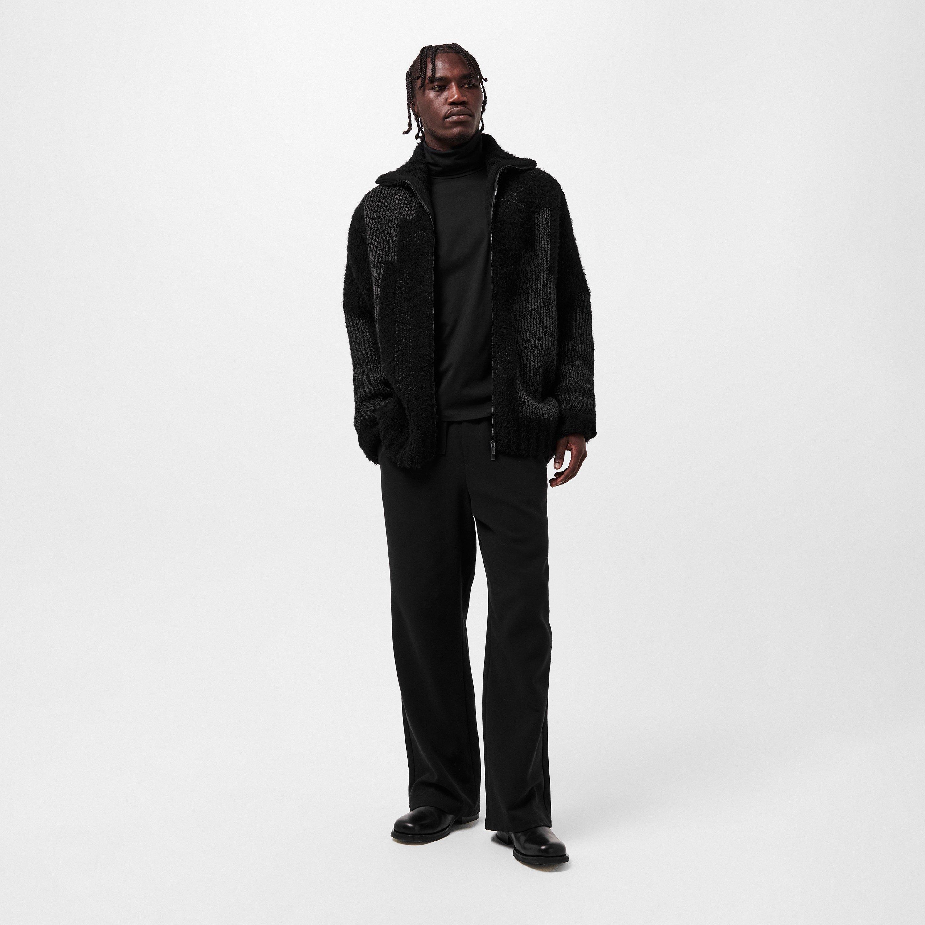 Charcoal - Yohji Yamamoto - Men's Full Zip Fleece - 6