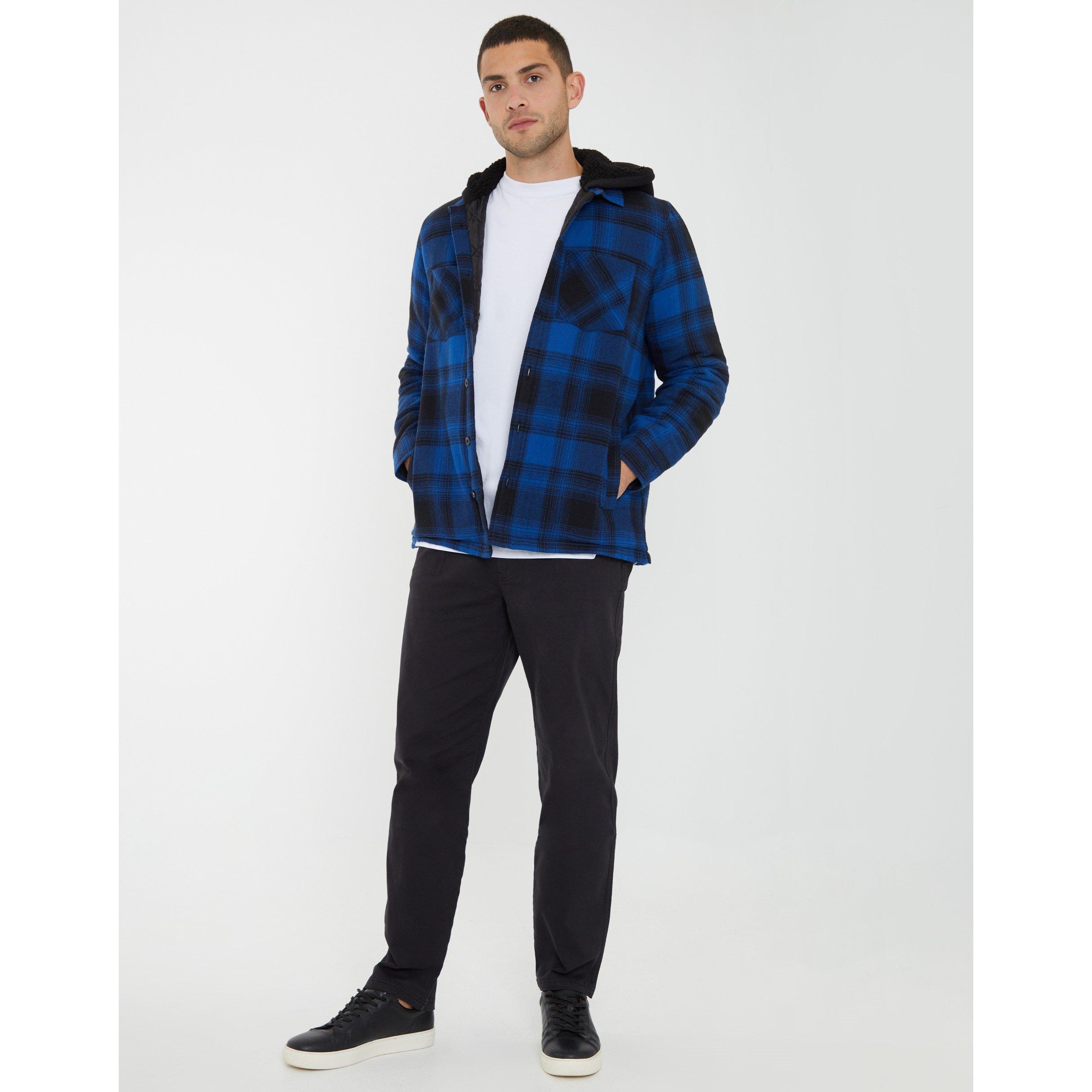 Marineblauw - Threadbare - Long-Sleeve Plain Shirt - 2