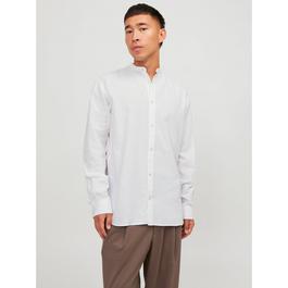 Jack and Jones Long Sleeve Buttoned Linen Shirt