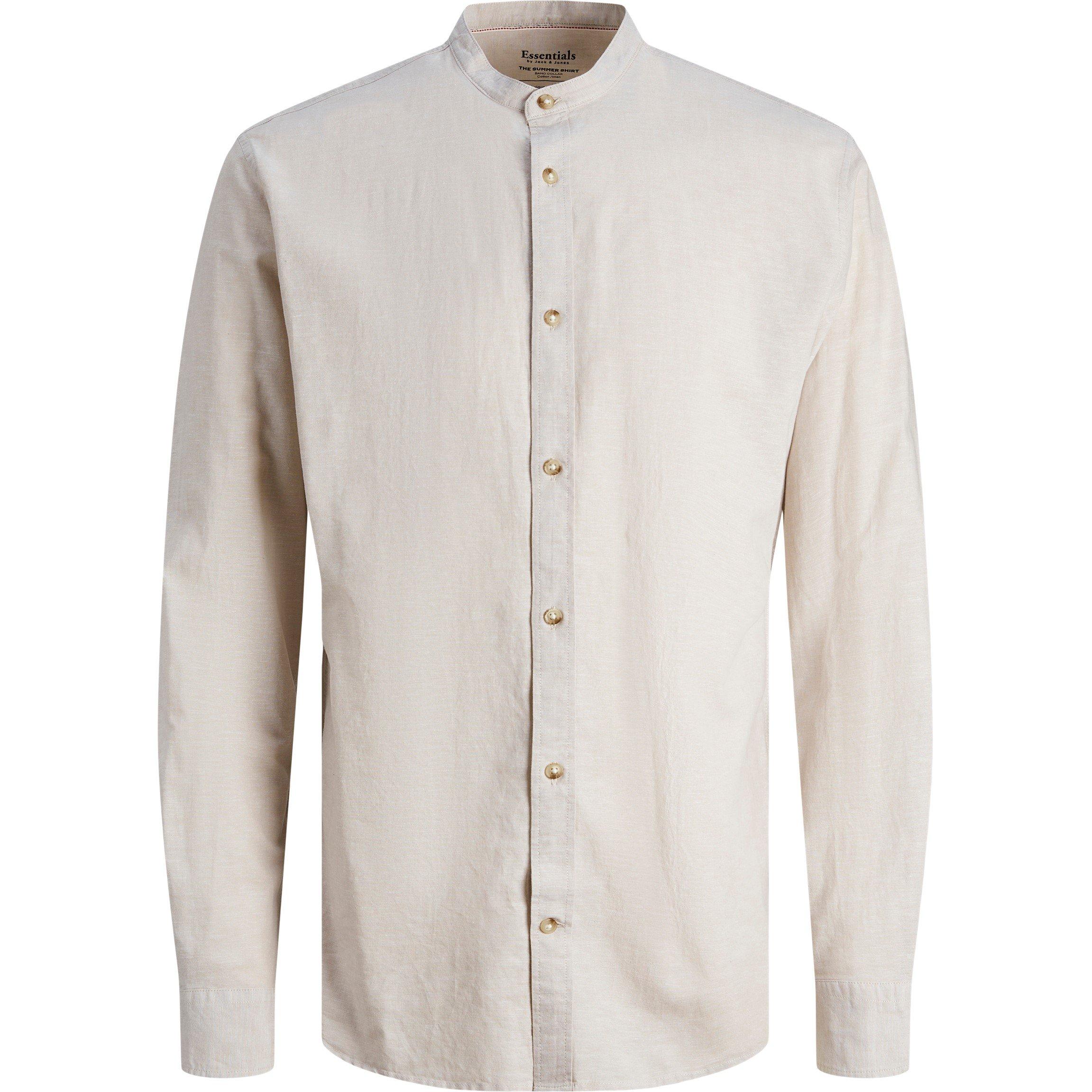 Vaisselle - Jack and Jones - Men's Long-Sleeve Buttoned Linen Shirt - 6