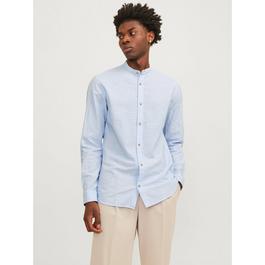 Jack and Jones Long Sleeve Buttoned Linen Shirt