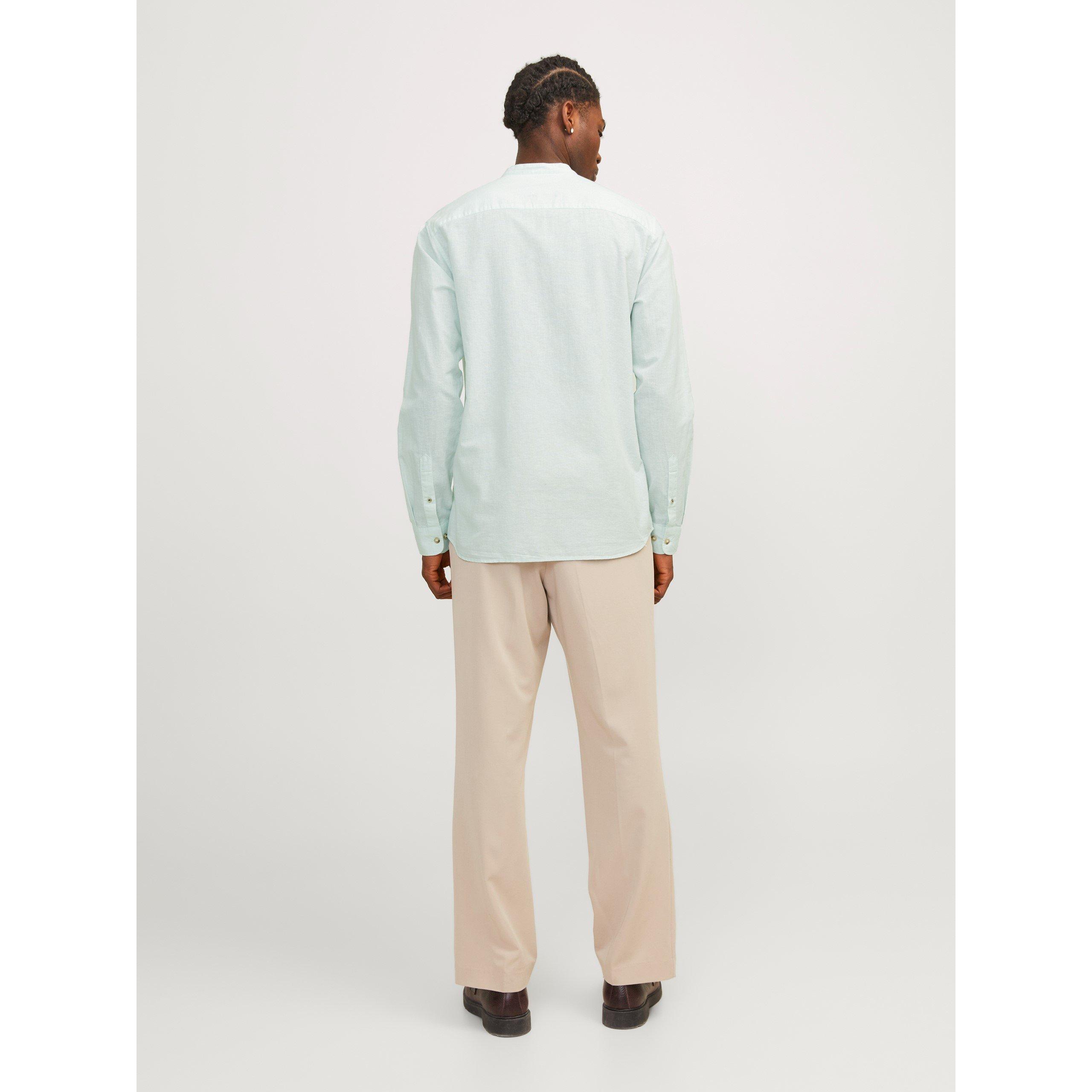 Soothing Sea - Jack and Jones - Men's Long-Sleeve Buttoned Linen Shirt - 3