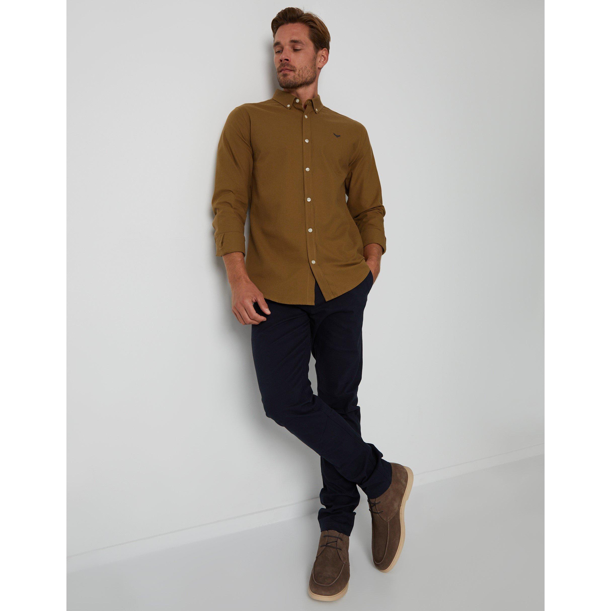 Camel - Threadbare - Long-Sleeve Oxford Shirt - 2