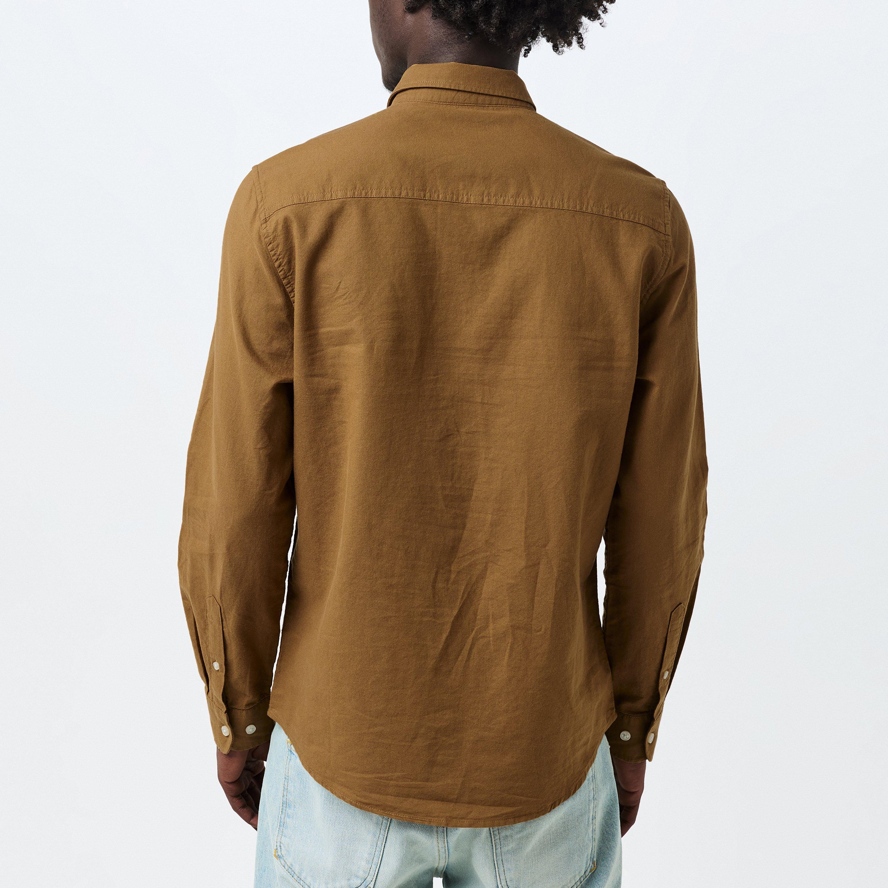 Camel - Threadbare - Long-Sleeve Oxford Shirt - 4