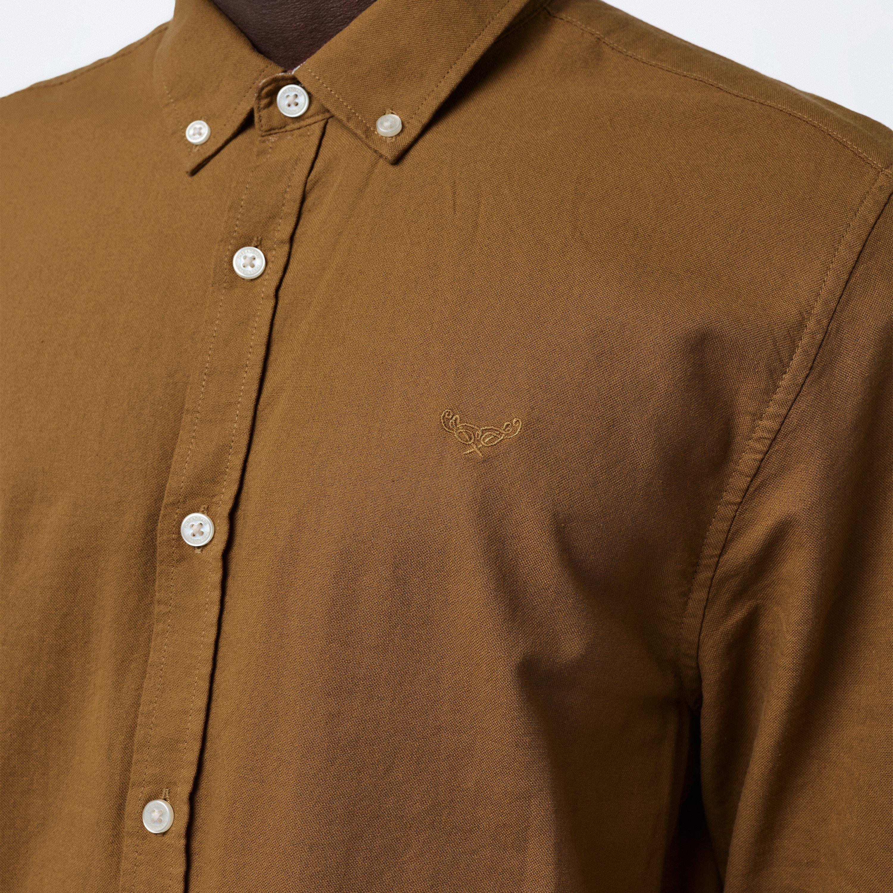 Camel - Threadbare - Long-Sleeve Oxford Shirt - 5
