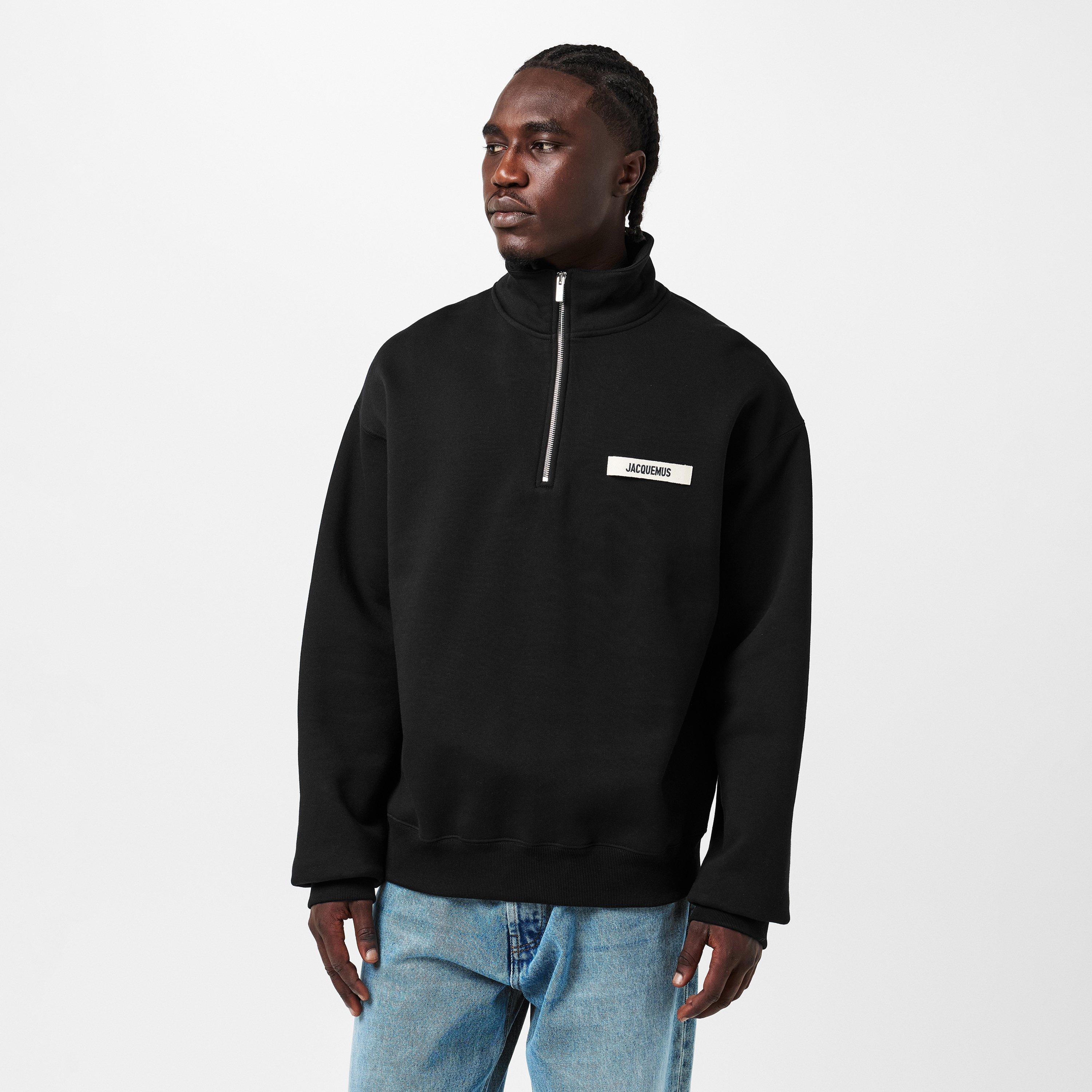 Jacquemus | Men's quarter Zip Fleece Top | 1/4 Zip Fleece Tops
