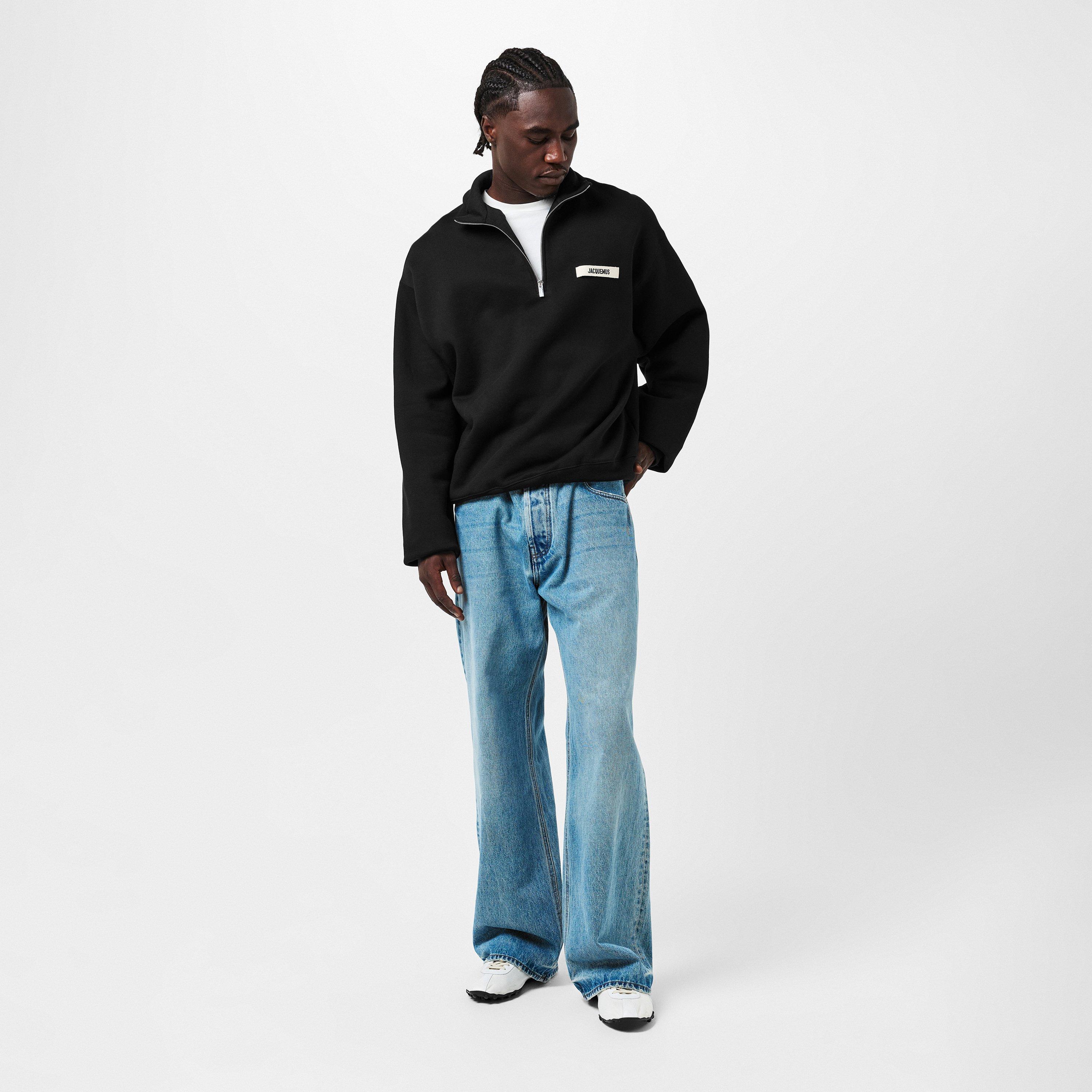 JACQUEMUS カットソー Jacquemus | Men's quarter Zip Fleece Top | 1/4 Zip Fleece Tops
