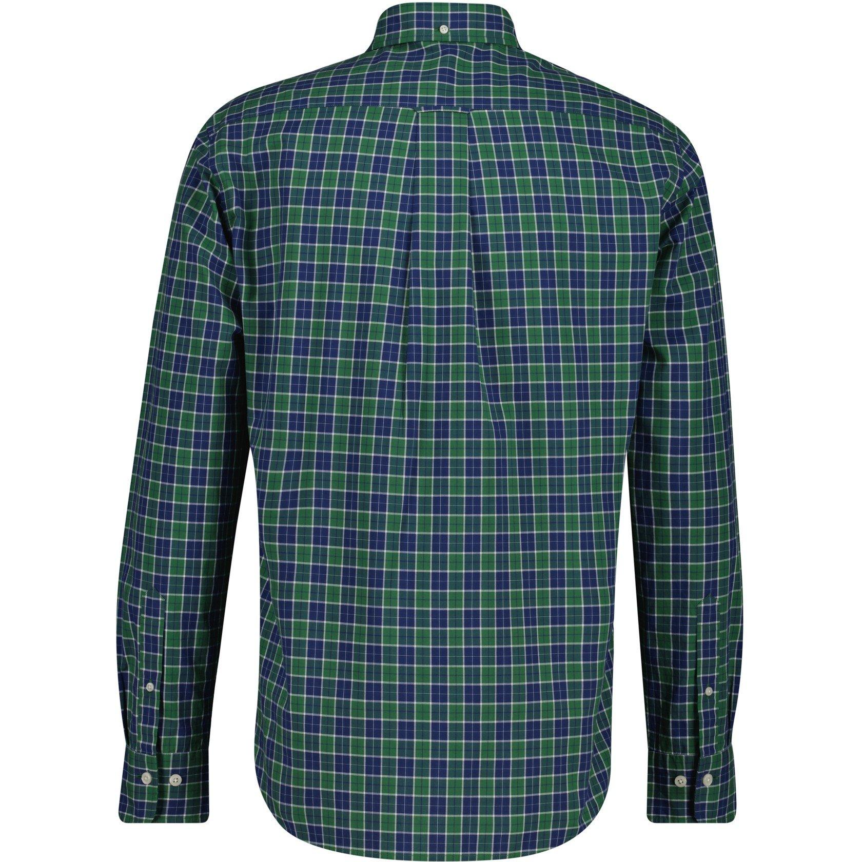 Verde Floresta - Gant - Men's Classic Poplin Check Long-Sleeve Patterned Shirt - 2