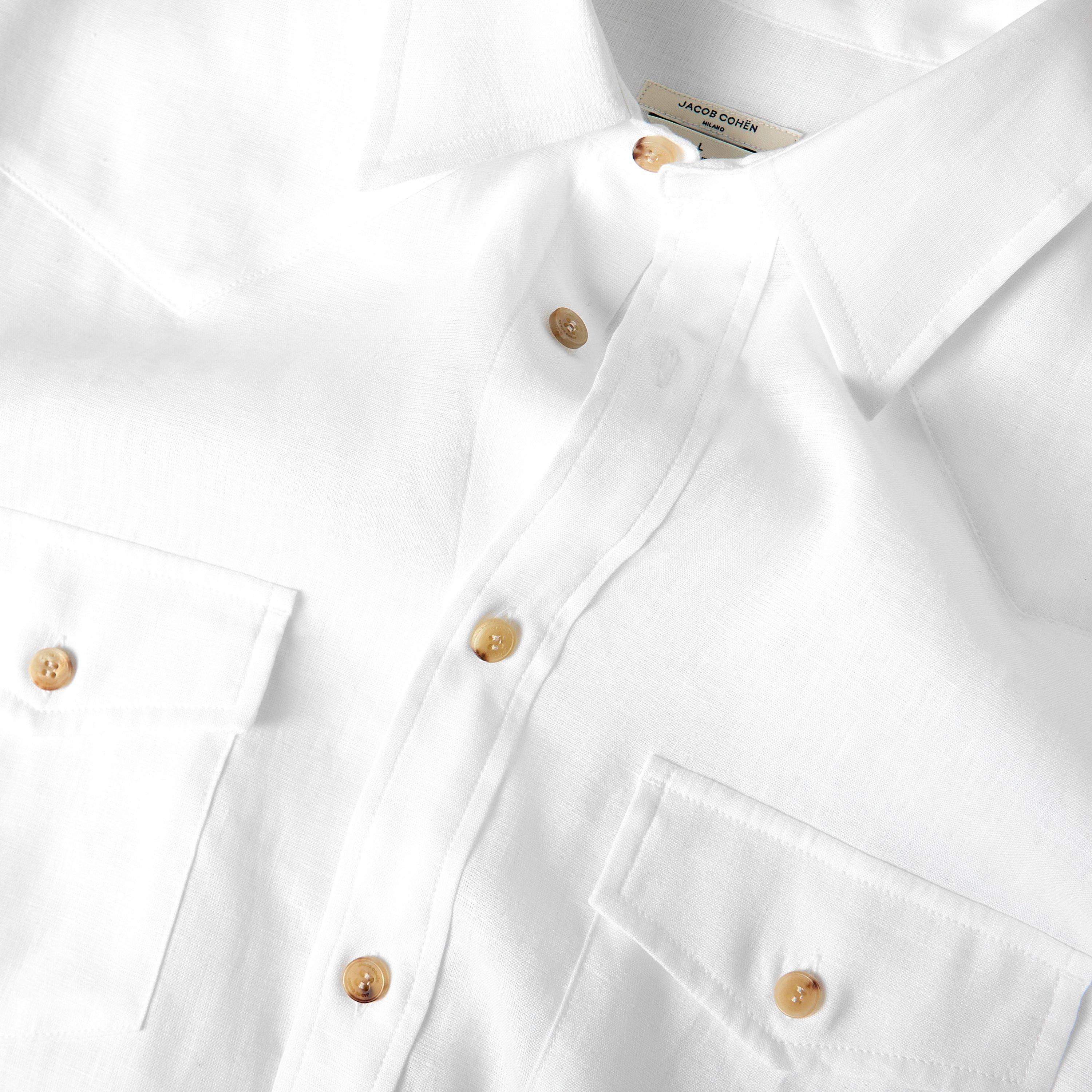 A00 White - Jacob Cohen - Jacob Western Linen Sn62 - 5