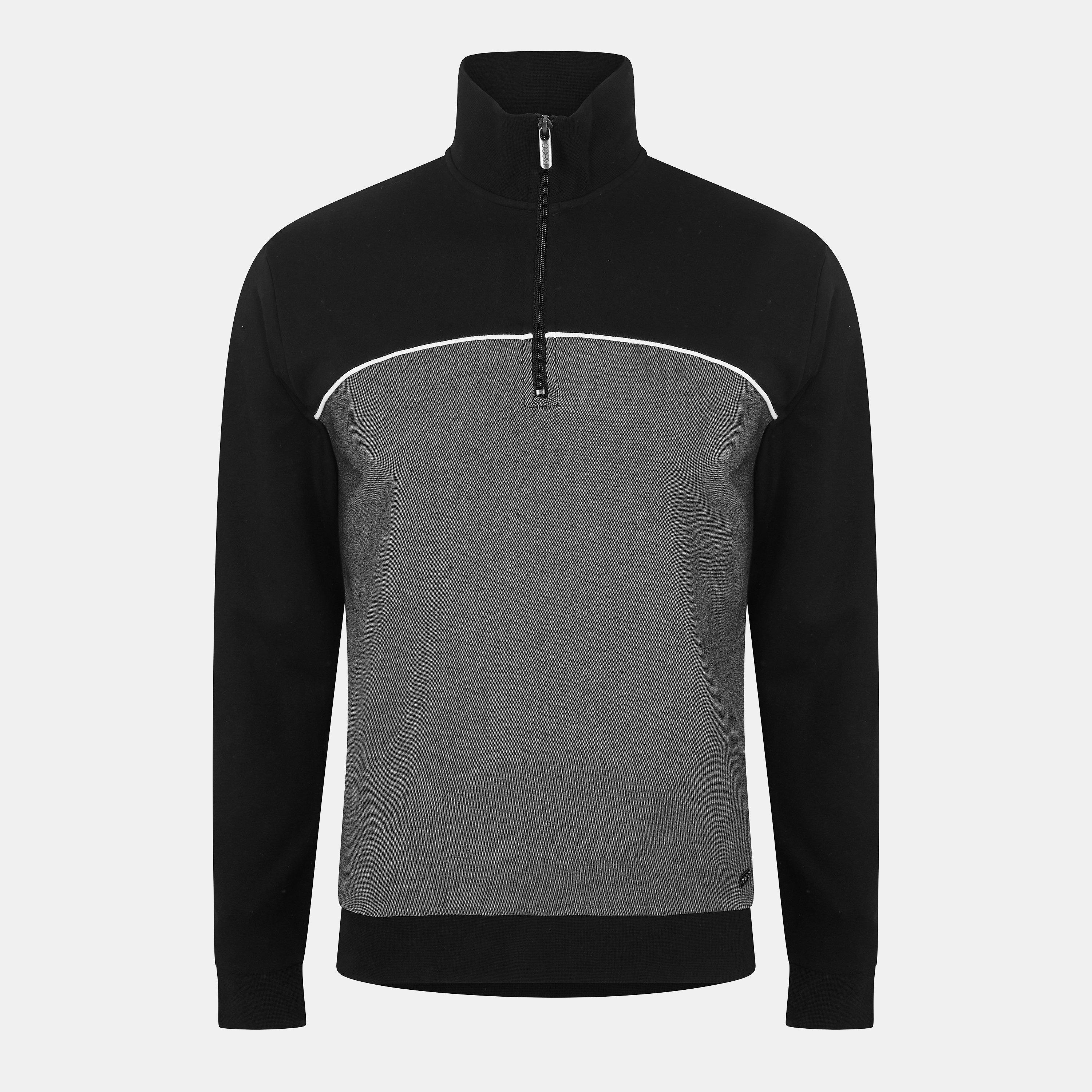 Boss Men's Quarter-Zip Fleece - Black - 2XL