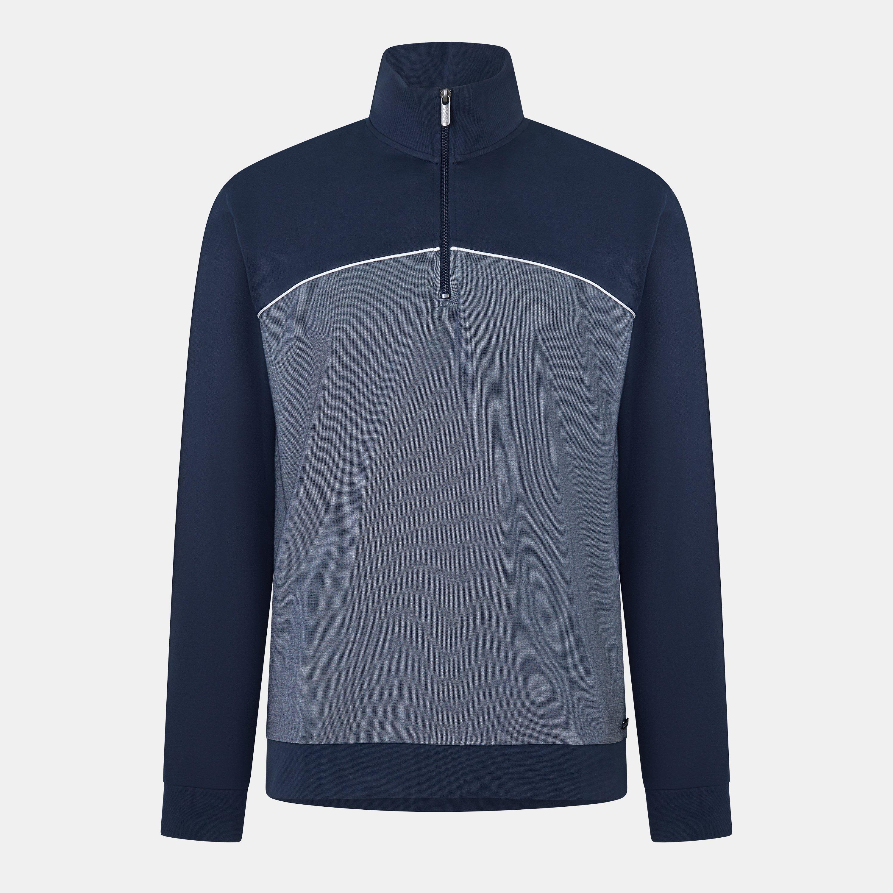 Dark Blue 403 - Boss - Men's Quarter-Zip Fleece - 1