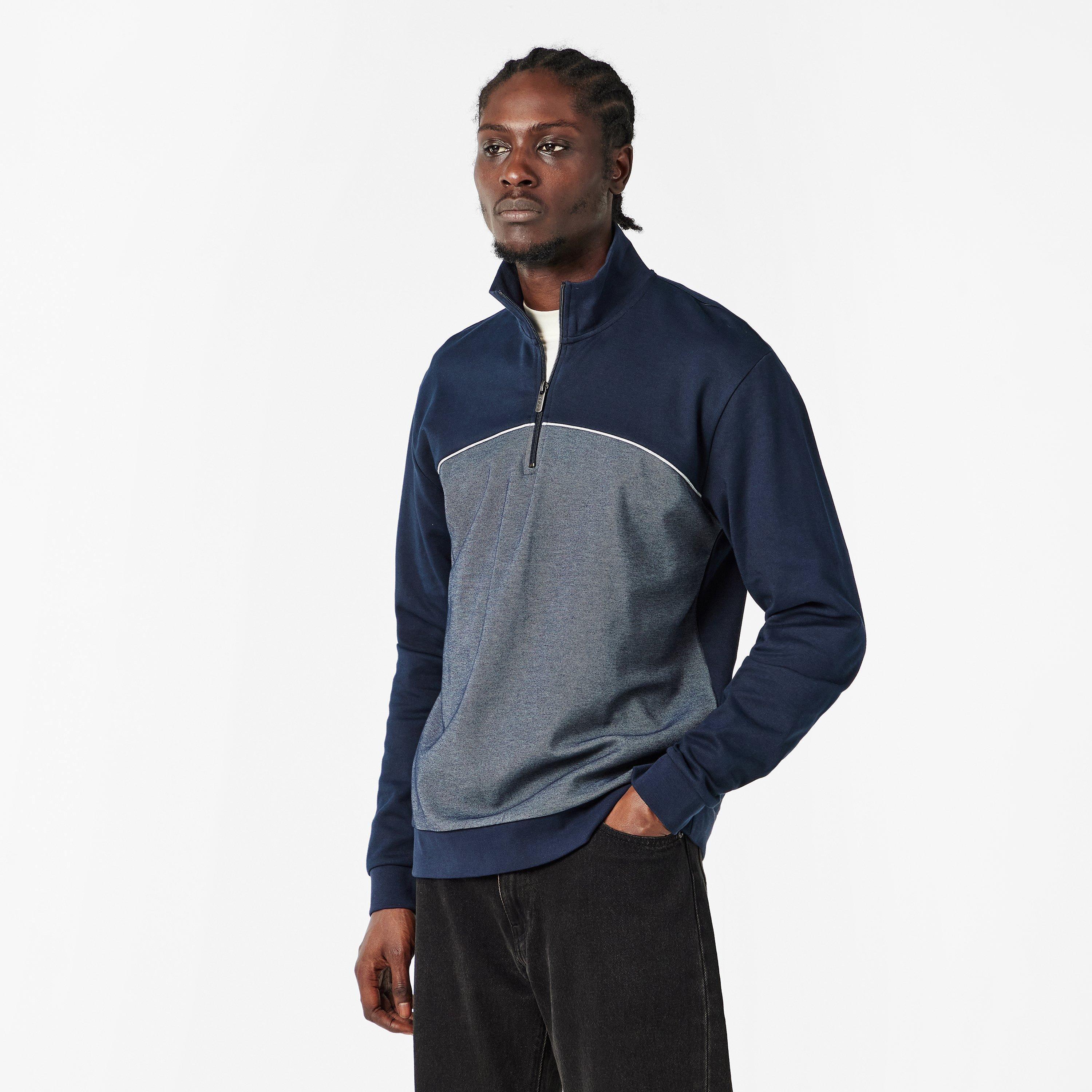 Dark Blue 403 - Boss - Men's Quarter-Zip Fleece - 3