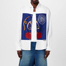 Jacquemus La Chemise Simon Arty Paint Shirt