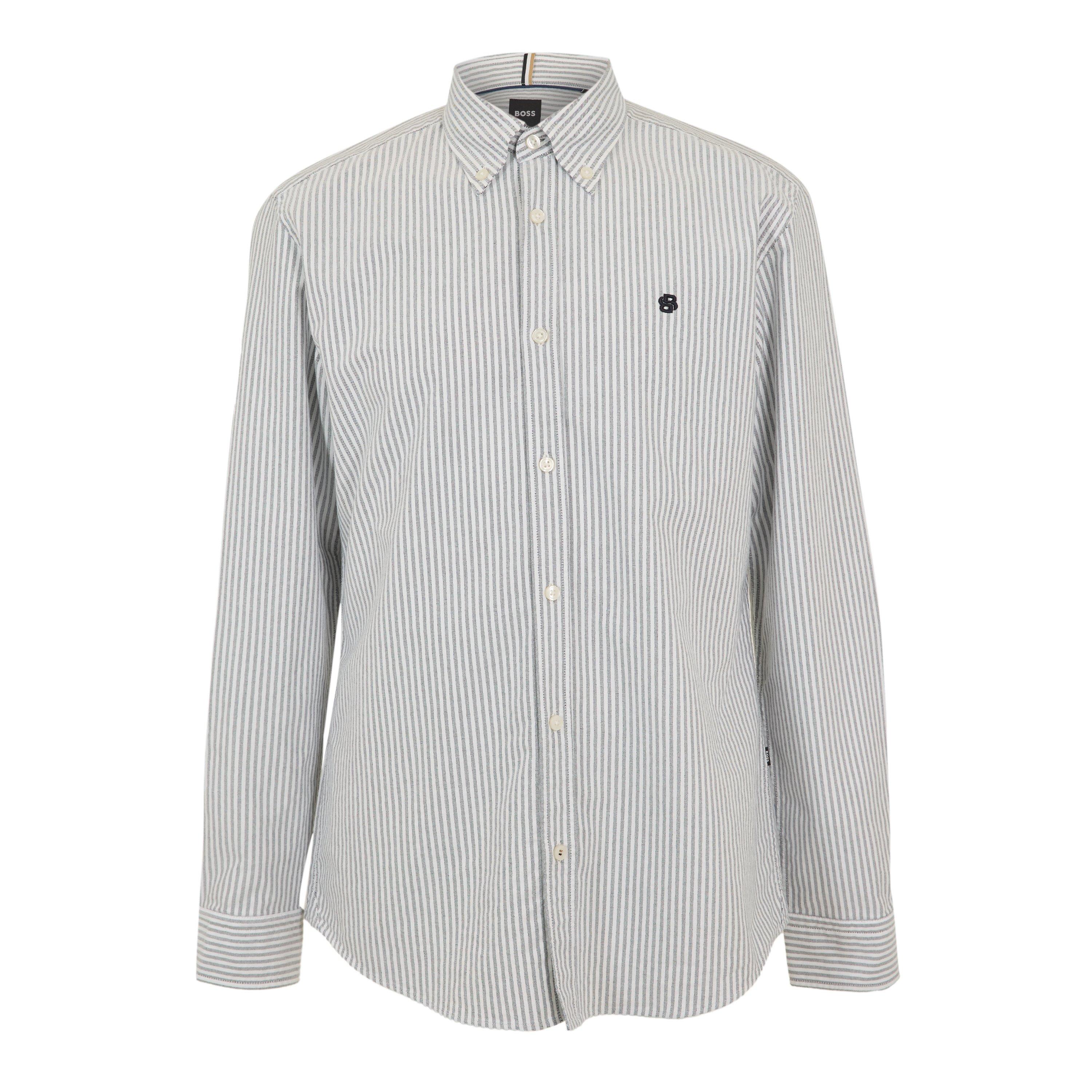 Dark Blue - Boss - Boss H-Roan-Bd-E-C1-253 10261880 01 Oxford Shirt Mens - 1