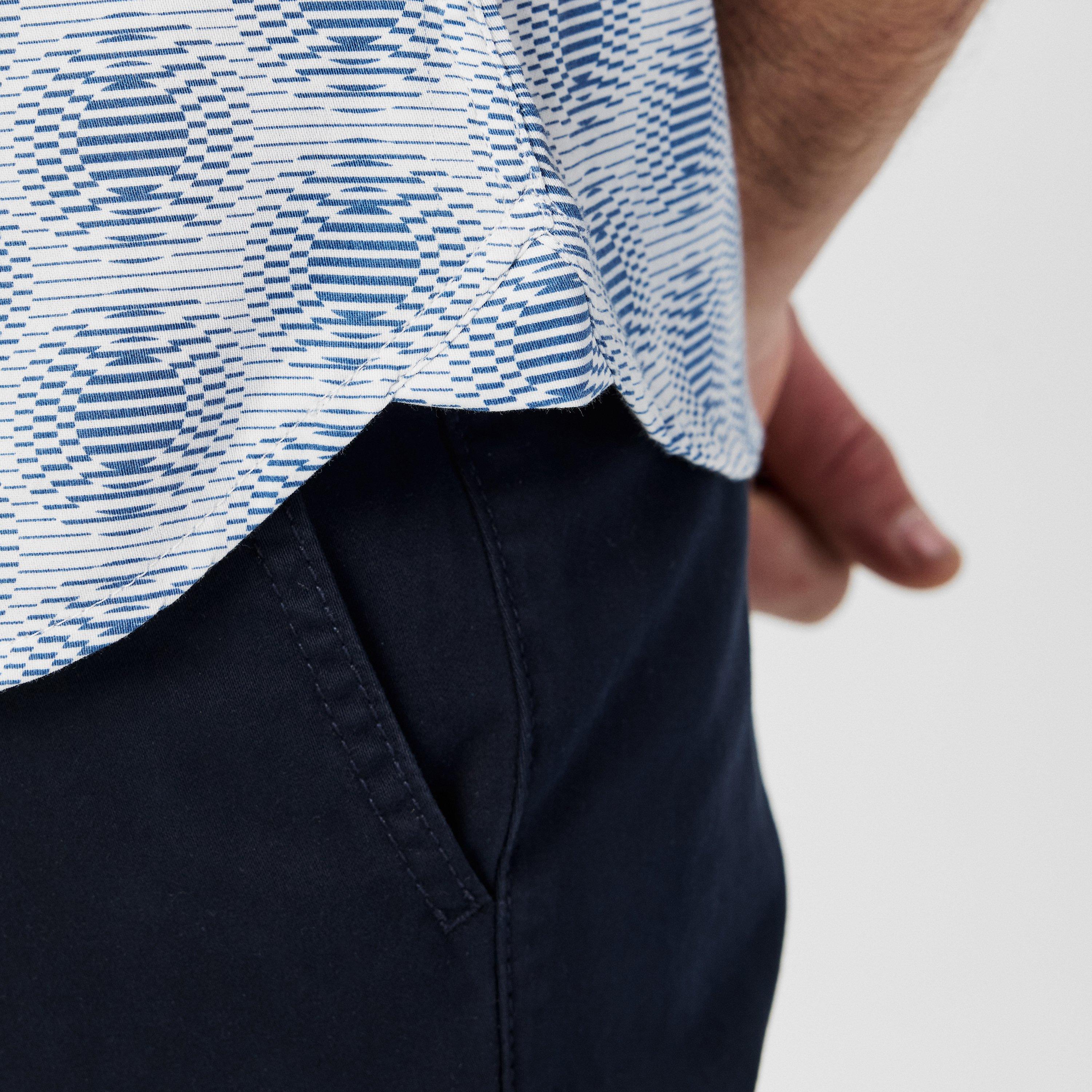 Bianco - Ted Baker - Men's Short-Sleeve Patterned Shirt - 4