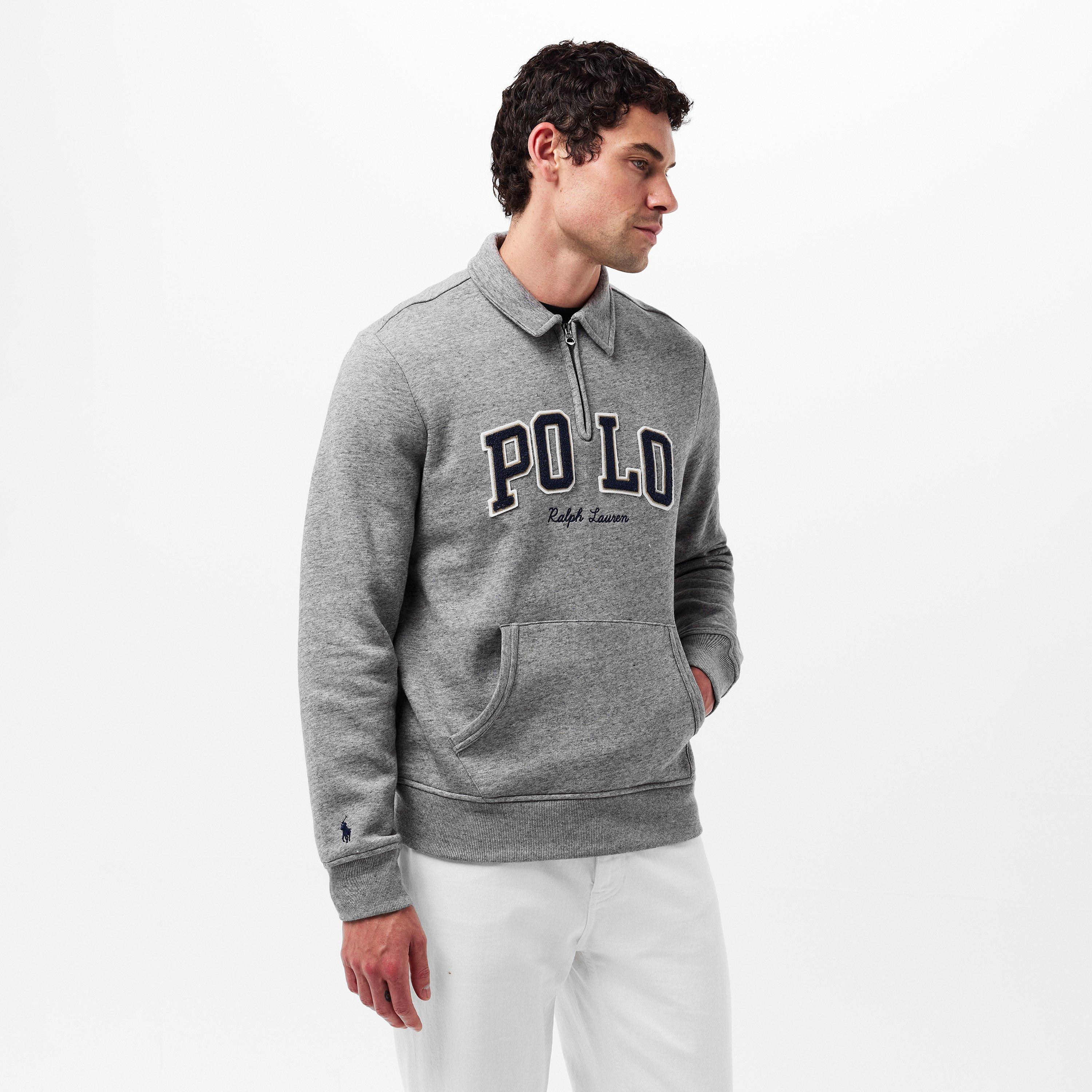 DarkVntge Hthr - Polo Ralph Lauren - Men's quarter Zip Fleece - 3