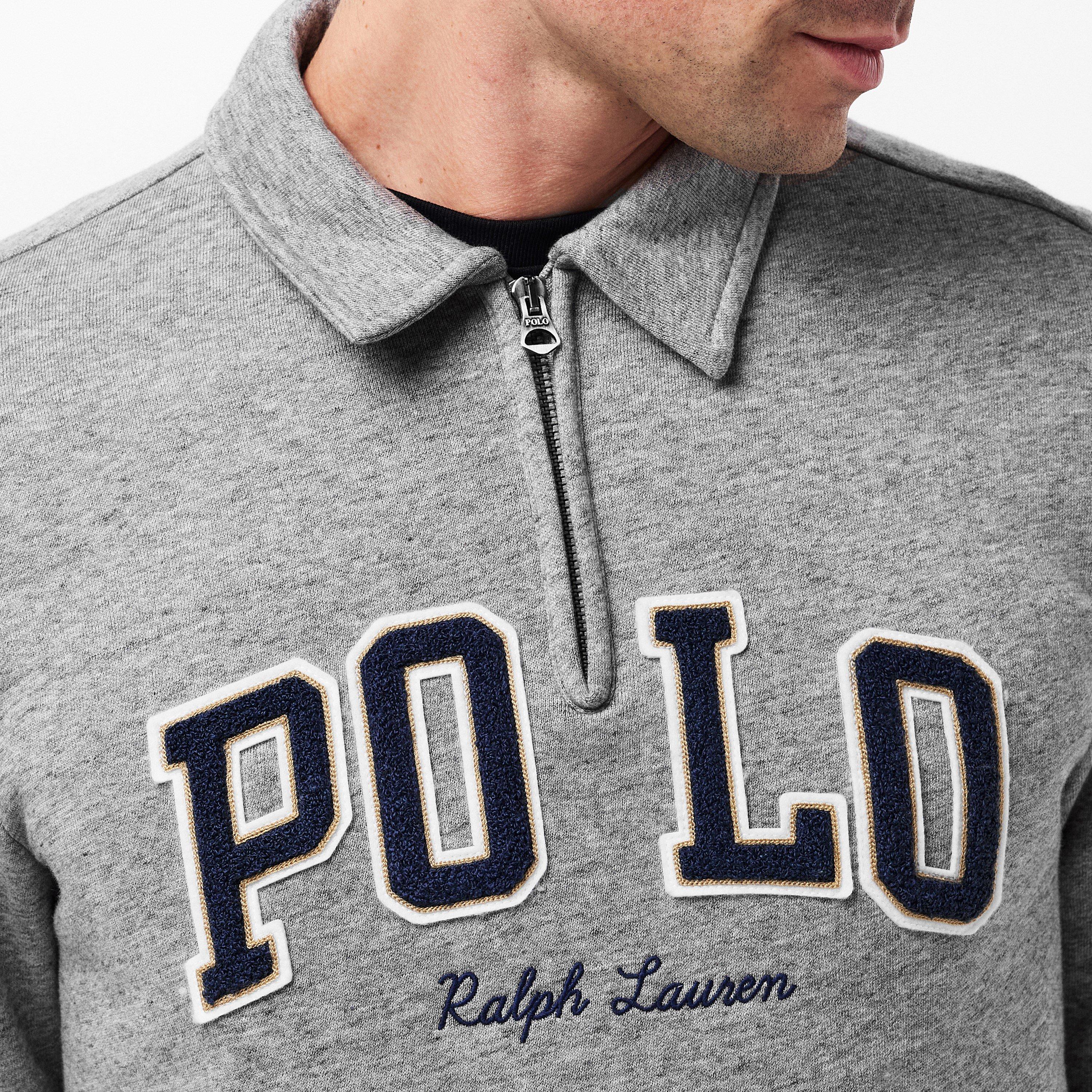 DarkVntge Hthr - Polo Ralph Lauren - Men's quarter Zip Fleece - 5