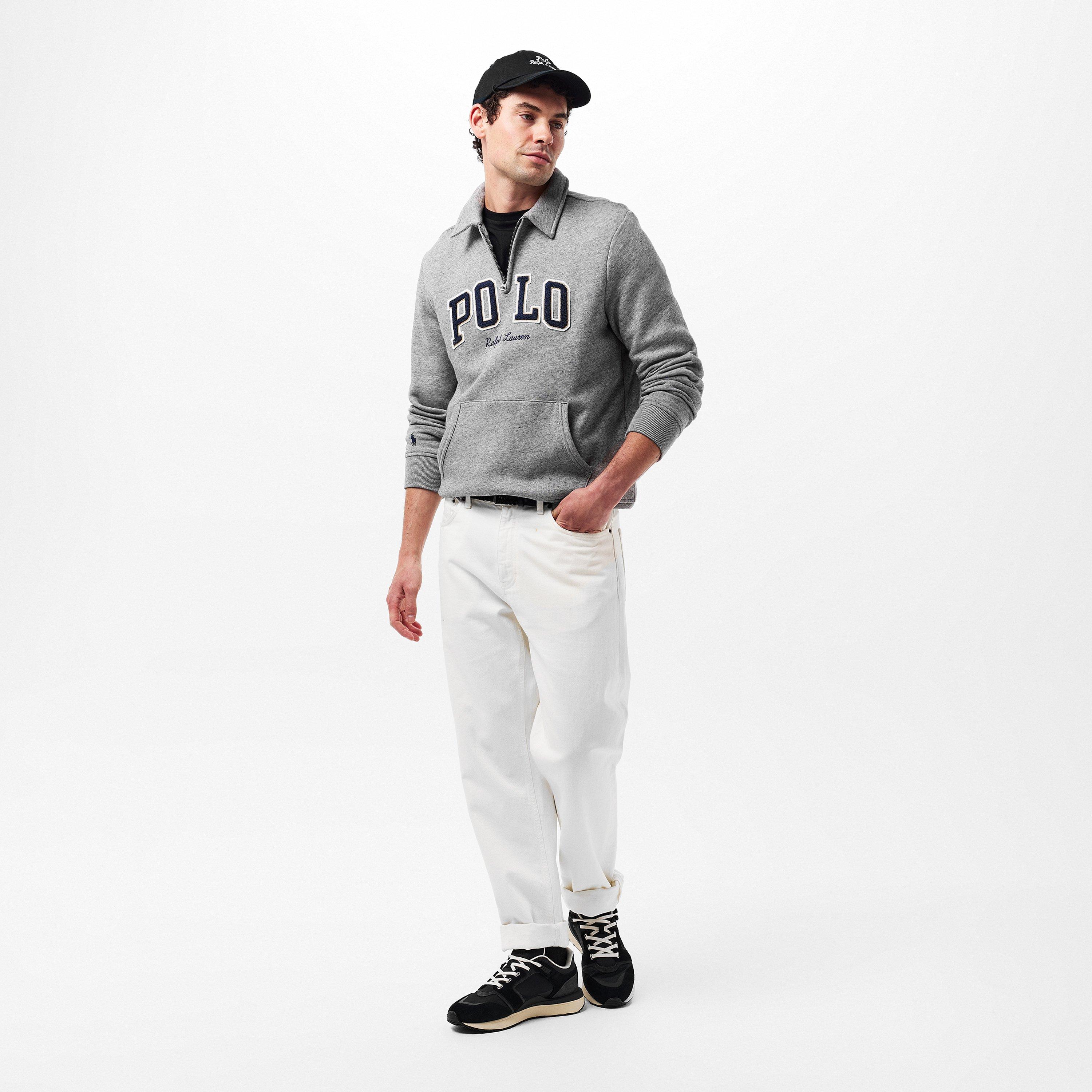 DarkVntge Hthr - Polo Ralph Lauren - Men's quarter Zip Fleece - 6