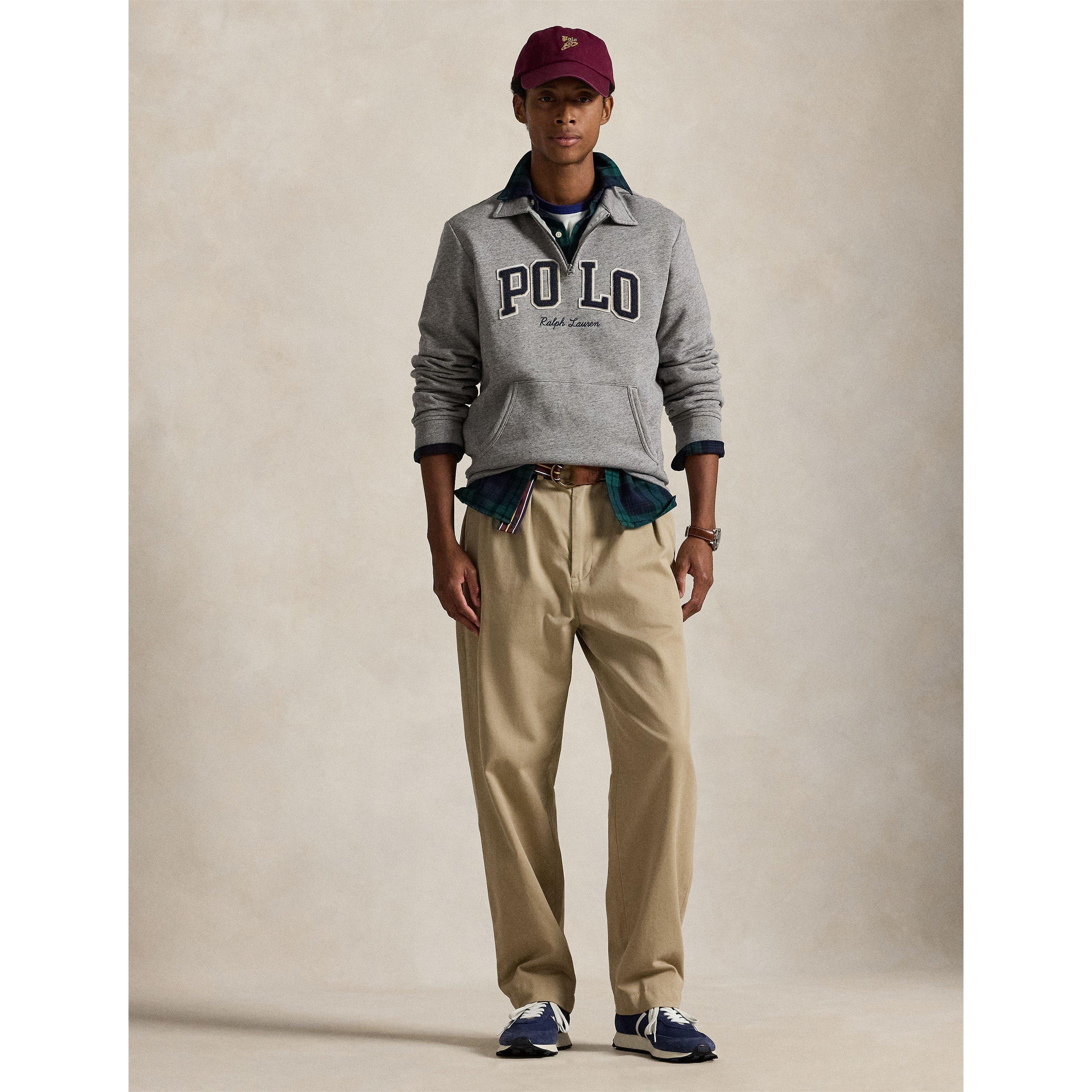 服/ファッション Polo Ralph Lauren Polo Ralph Lauren MESH KNIT COTTON QUARTER ZIP SWEATER - Pulover