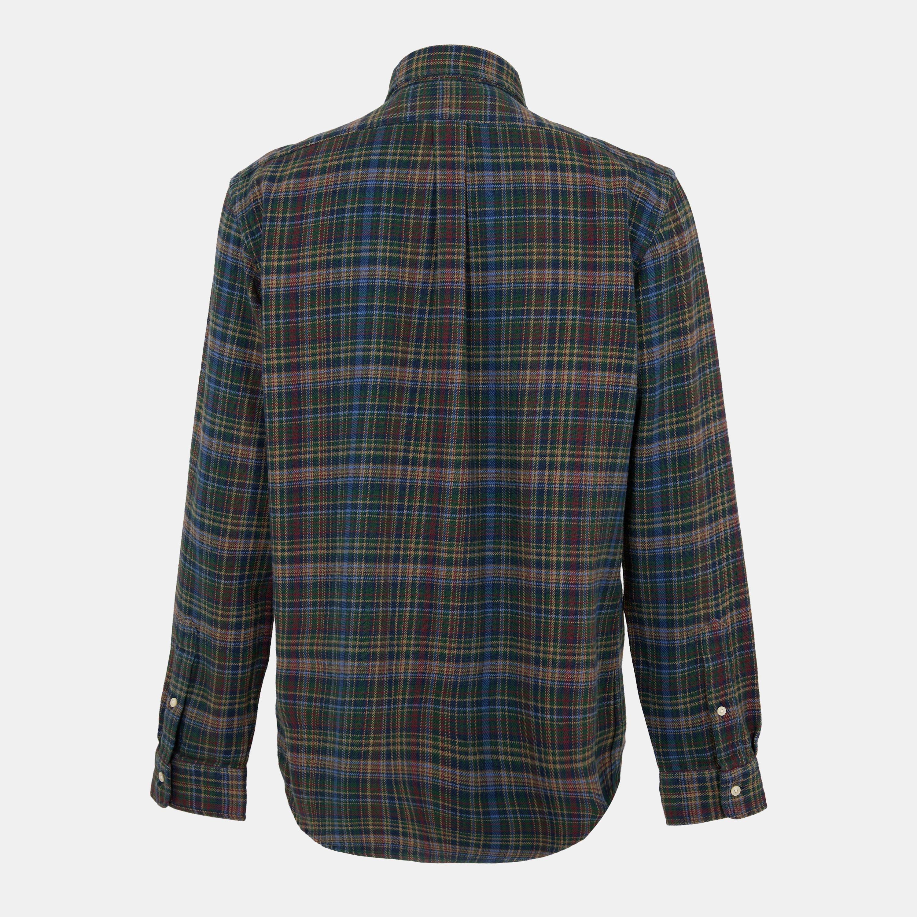 Pine Navy Multi - Polo Ralph Lauren - Men's Brushed Flannel Long-Sleeve Patterned Shirt - 2