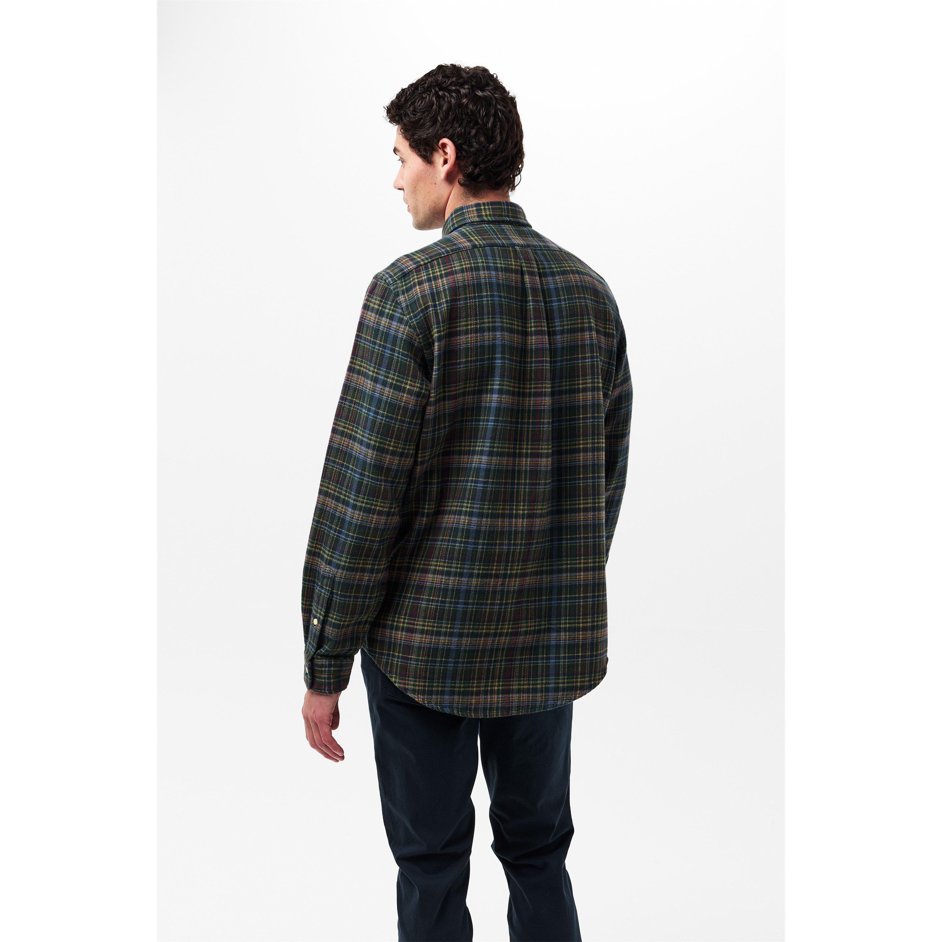 Pine Navy Multi - Polo Ralph Lauren - Men's Brushed Flannel Long-Sleeve Patterned Shirt - 4