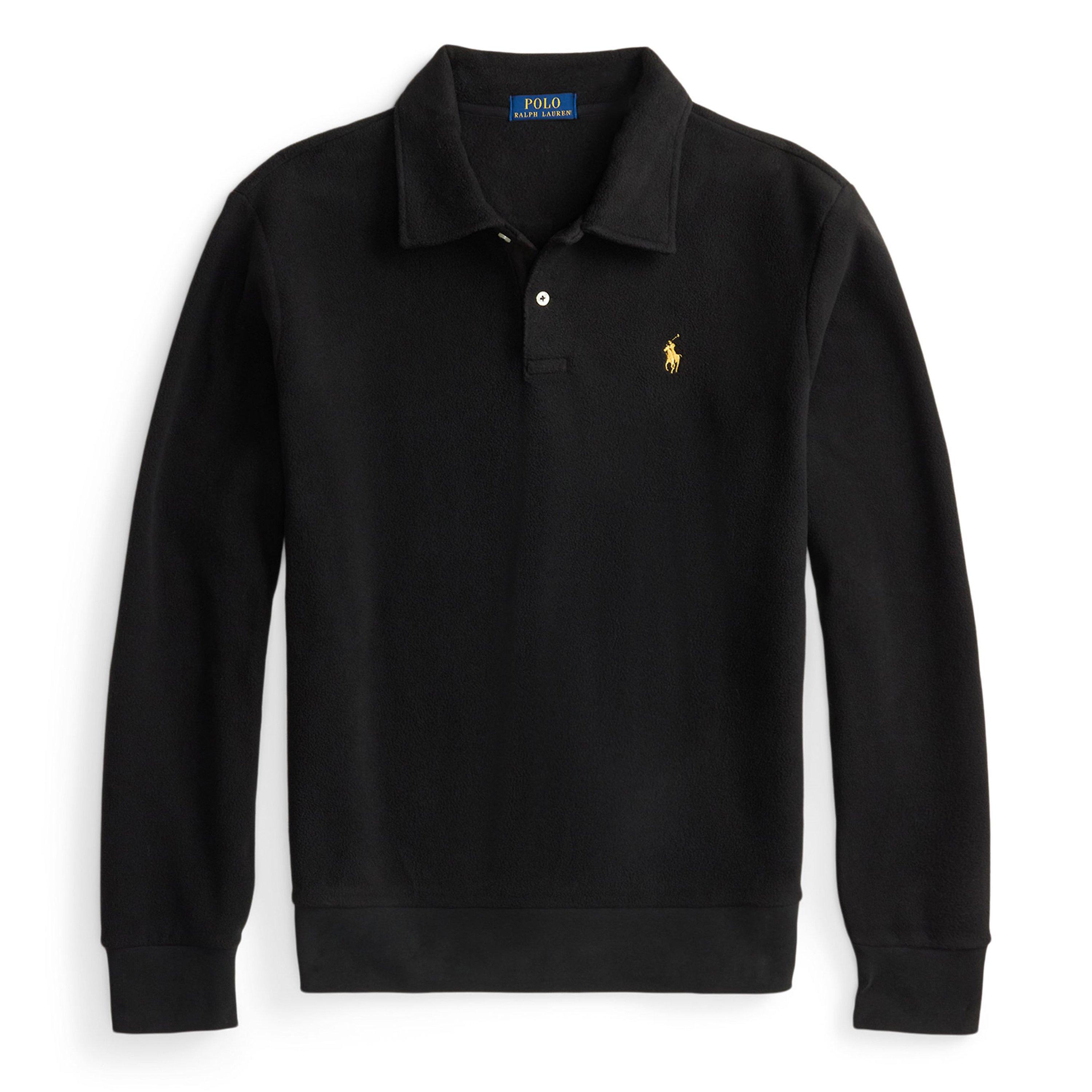 Polo Black - Polo Ralph Lauren - Men's Quarter Zip Fleece Pullover - 1