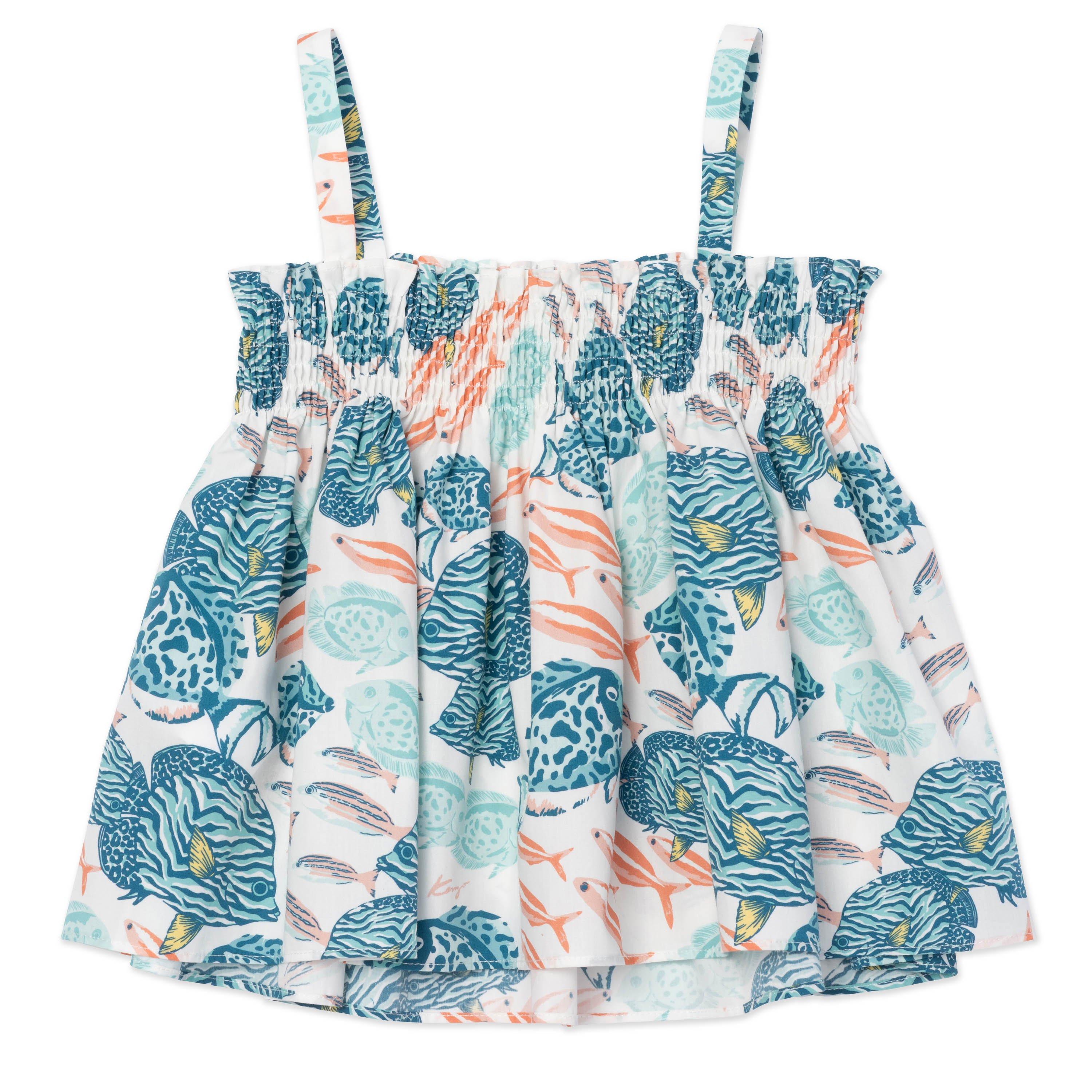 White - Kenzo - Kids' Printed Long-Sleeve Blouse - 2