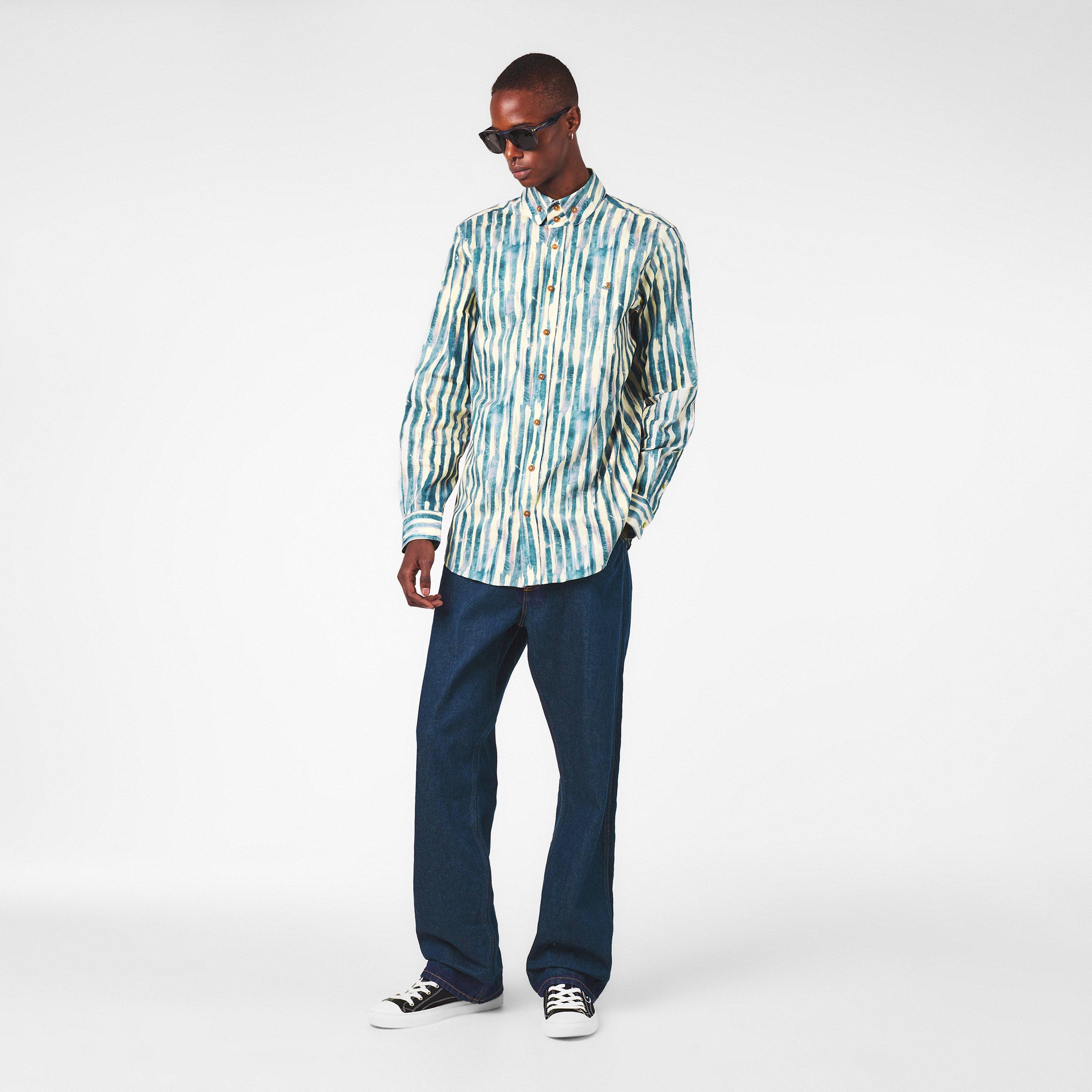 Paint Stripes - Vivienne Westwood - Men's Patterned Long-Sleeve Shirt - 6