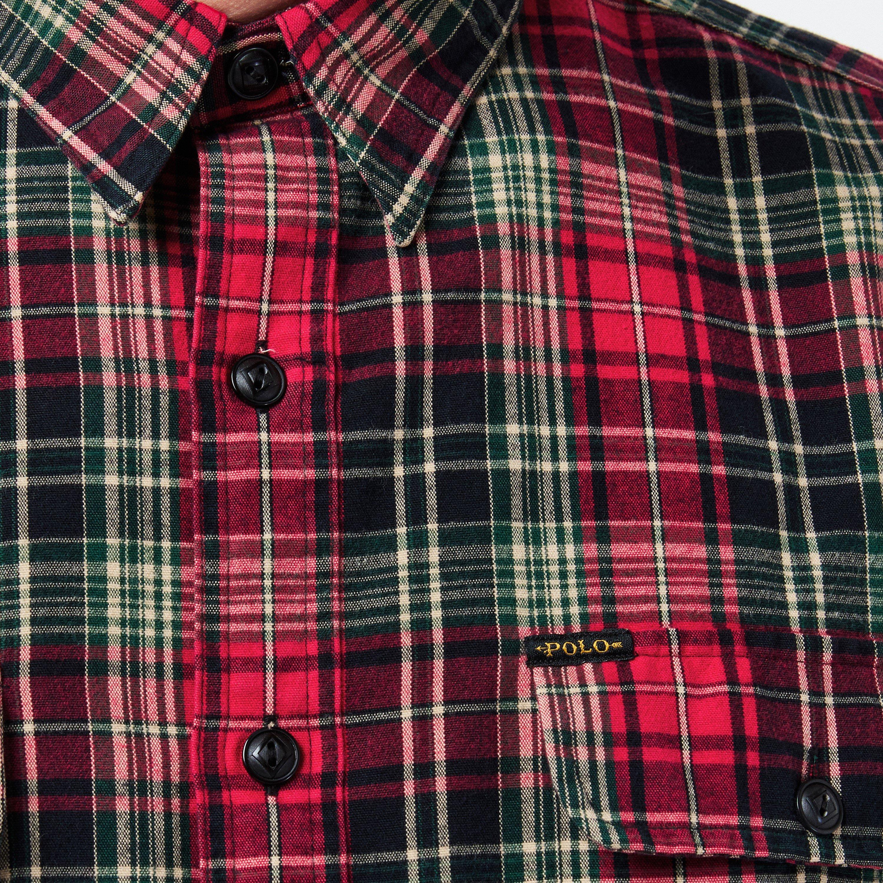 Red/Black Multi - Polo Ralph Lauren - Men's Long-Sleeve Flannel Patterned Shirt - 5