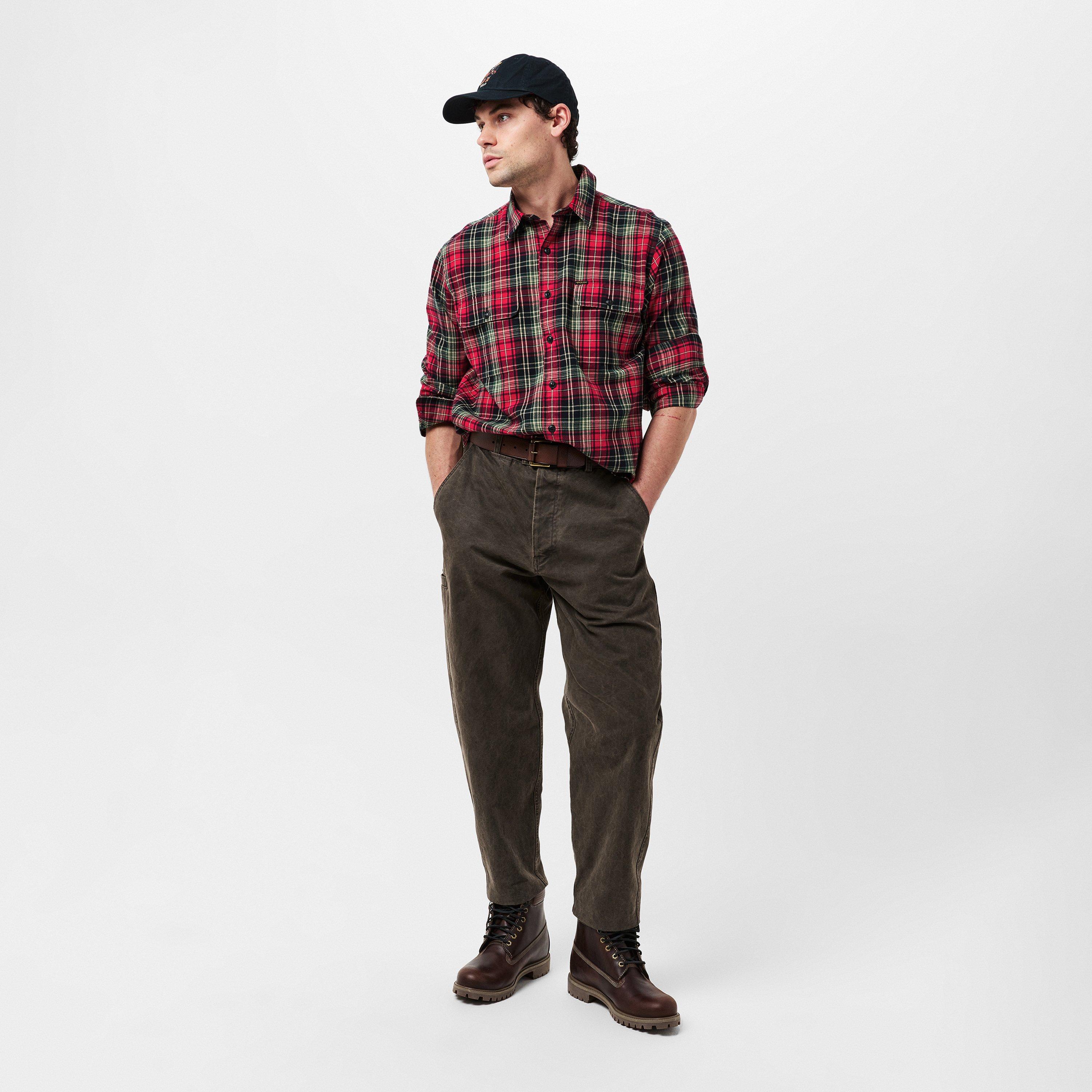 Red/Black Multi - Polo Ralph Lauren - Men's Long-Sleeve Flannel Patterned Shirt - 6