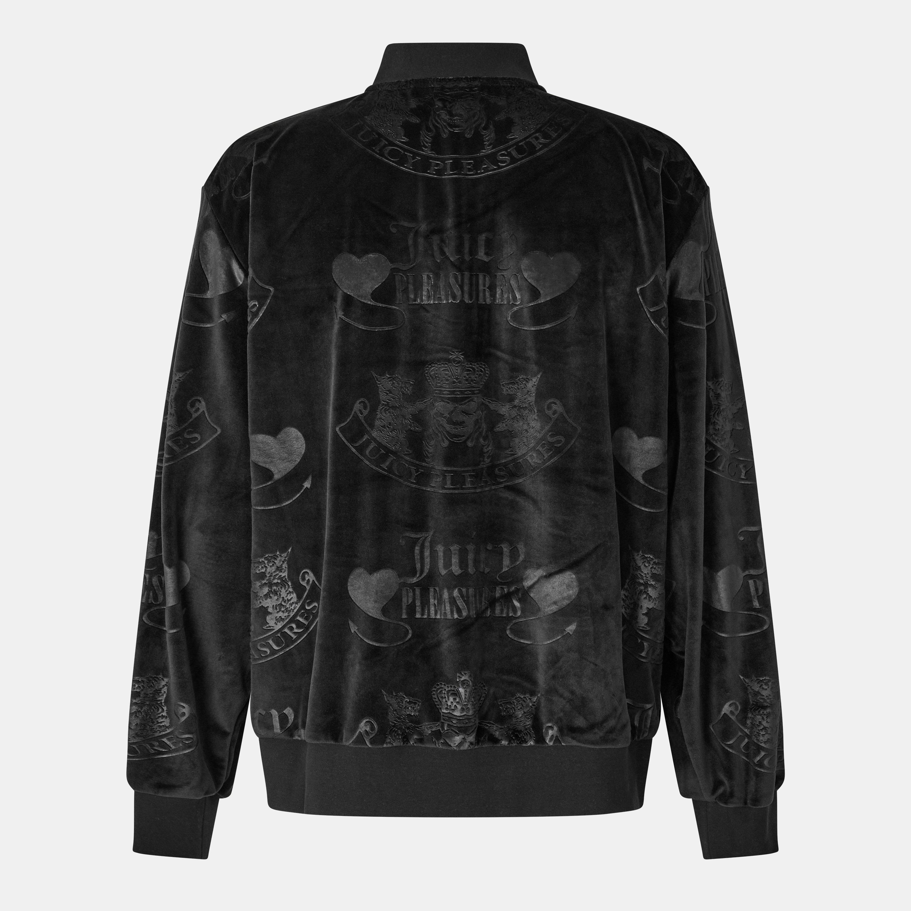 Pleasures X Juicy Couture Crest Velour Quarter Zip | Flannels