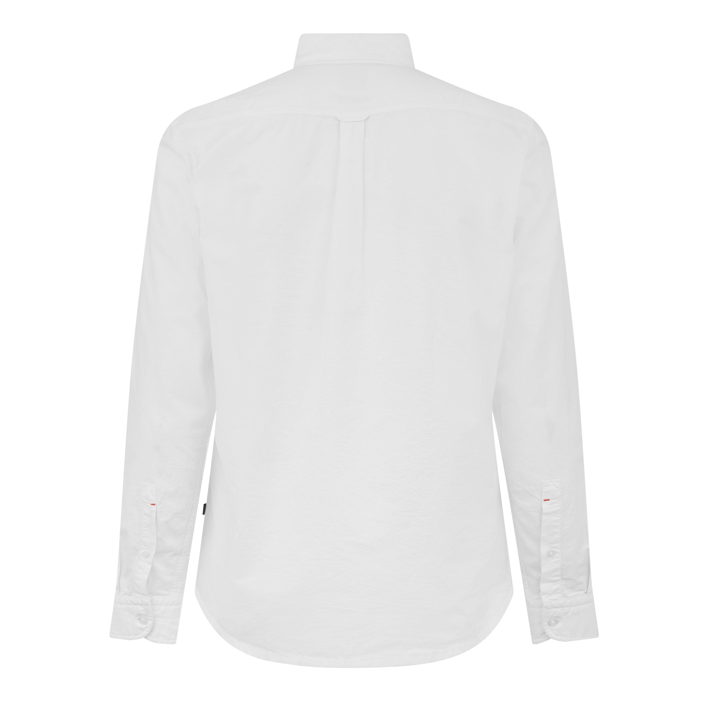White 100 - Boss - Men's Rickert Oxford Shirt, Classic Style - 8