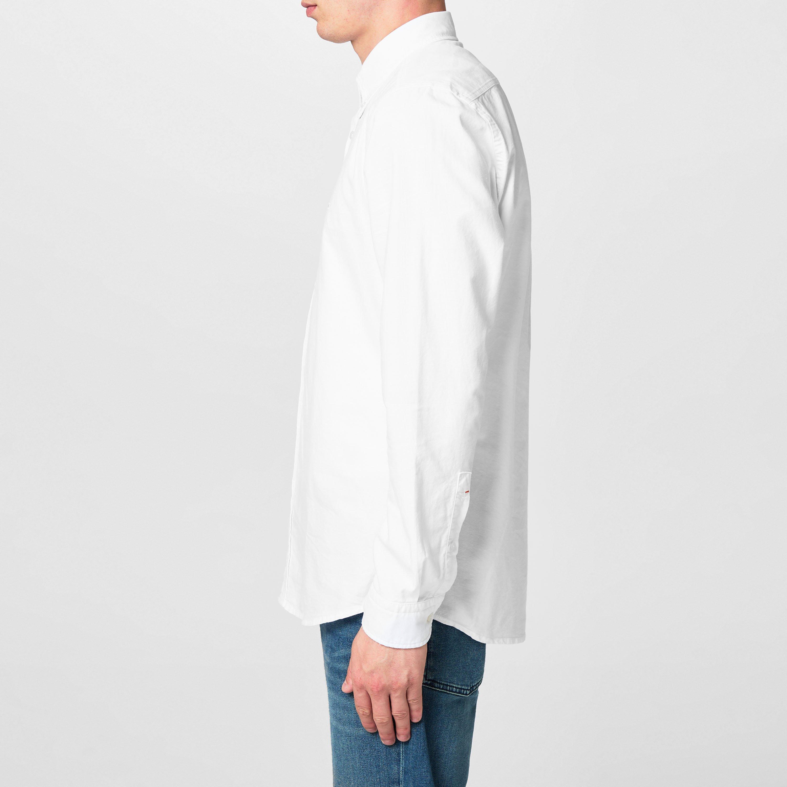 White 100 - Boss - Men's Rickert Oxford Shirt, Classic Style - 5